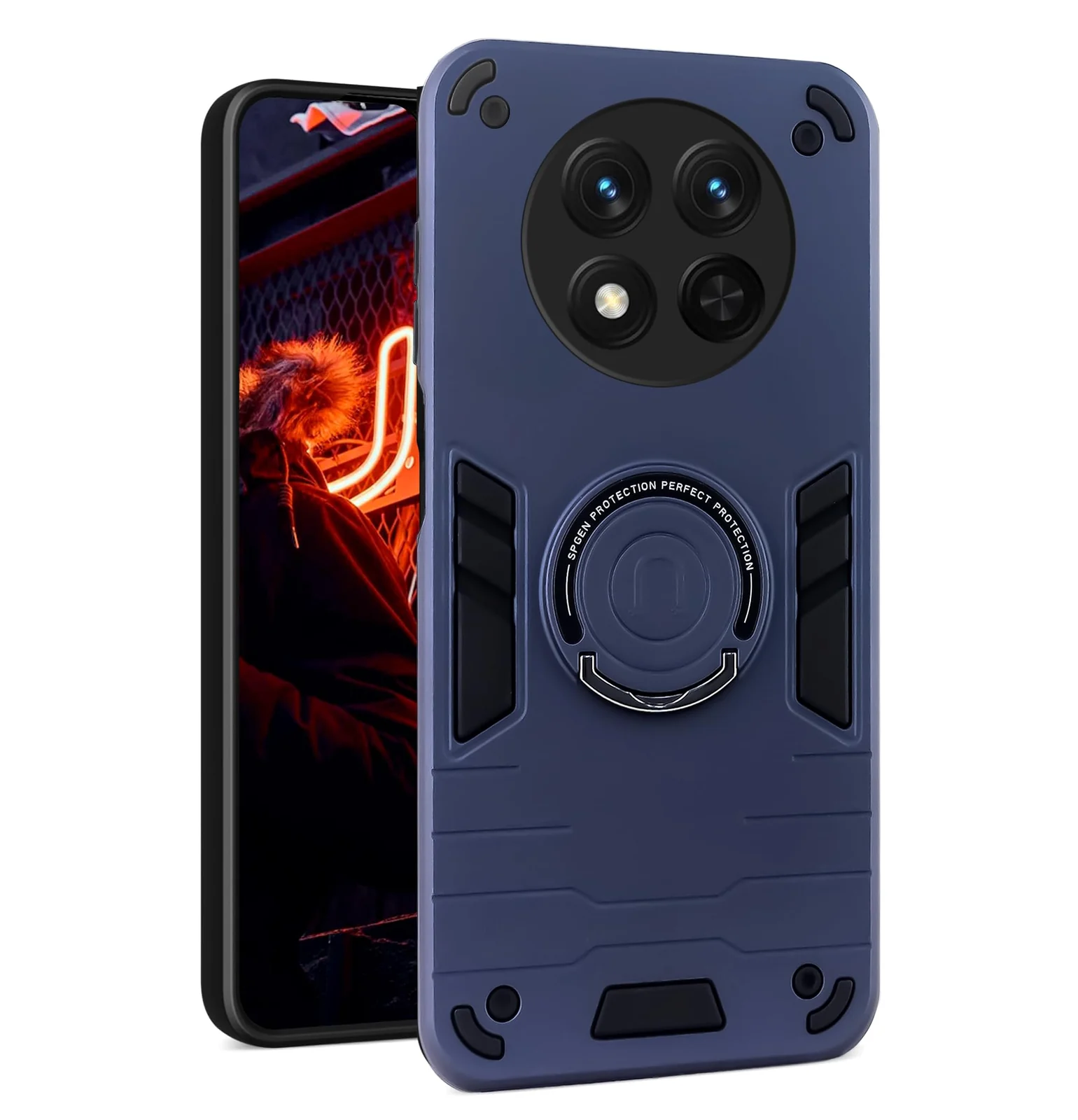 Honor X9C — DL3 Mobilak TPU Protective Case for Honor X9C, Not compatible with MagSafe, Built-in magnetic car-mount support, Camera protection