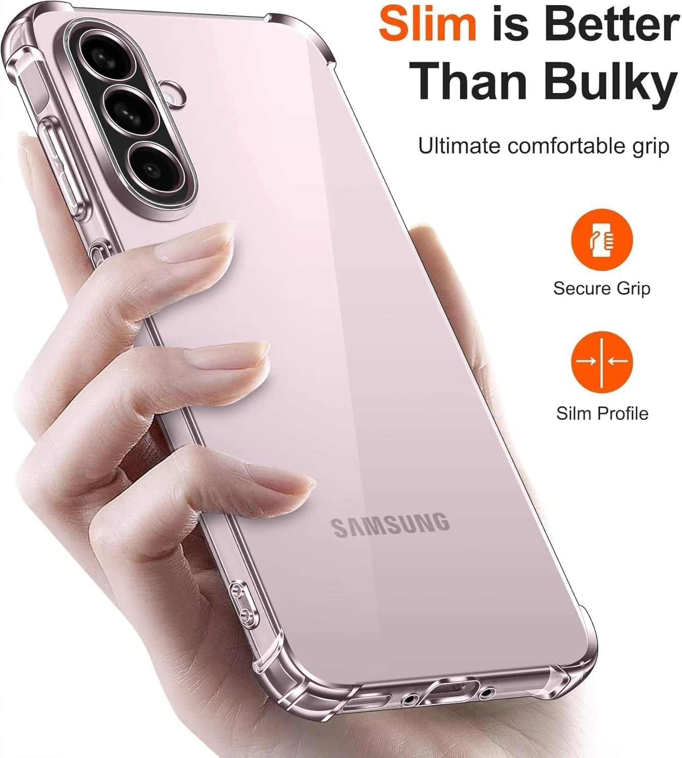 DL3 Mobilak Clear TPU Case for Samsung Galaxy A56, Camera protection, Shock-absorbing protection, Scratch-resistant surface - Clear