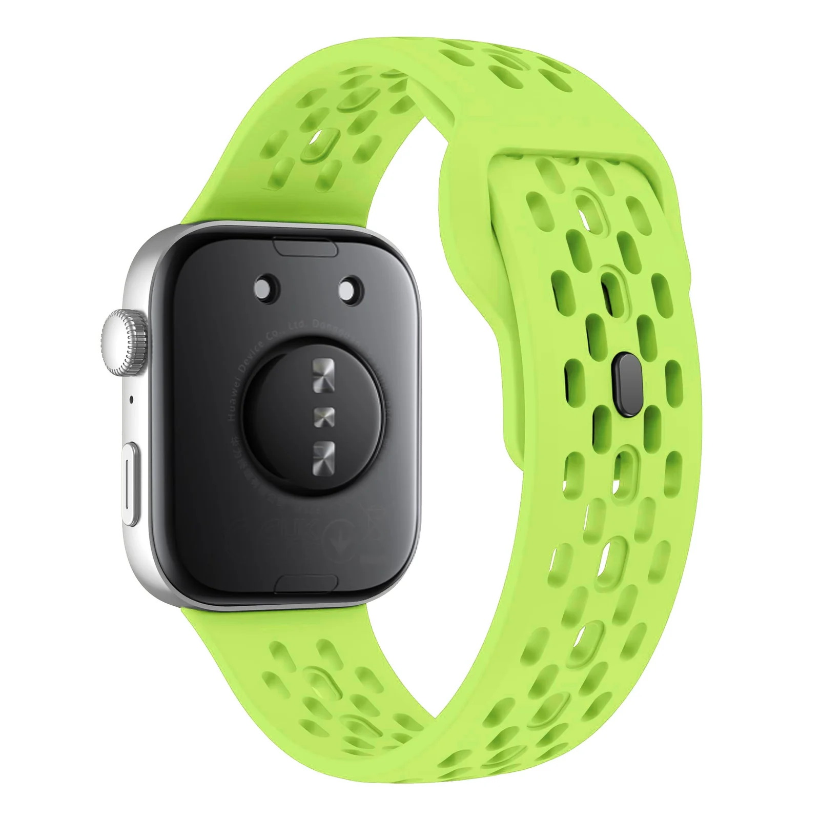 DL3 Mobilak Silicone Mesh Breathable Straps for Huawei Watch Fit 4 Pro Strap. Wristband Bands Bracelet Sports Bracelet Quick Release Adjustable Armband for Huawei Watch Fit 4/Fit 3 - Neon Green