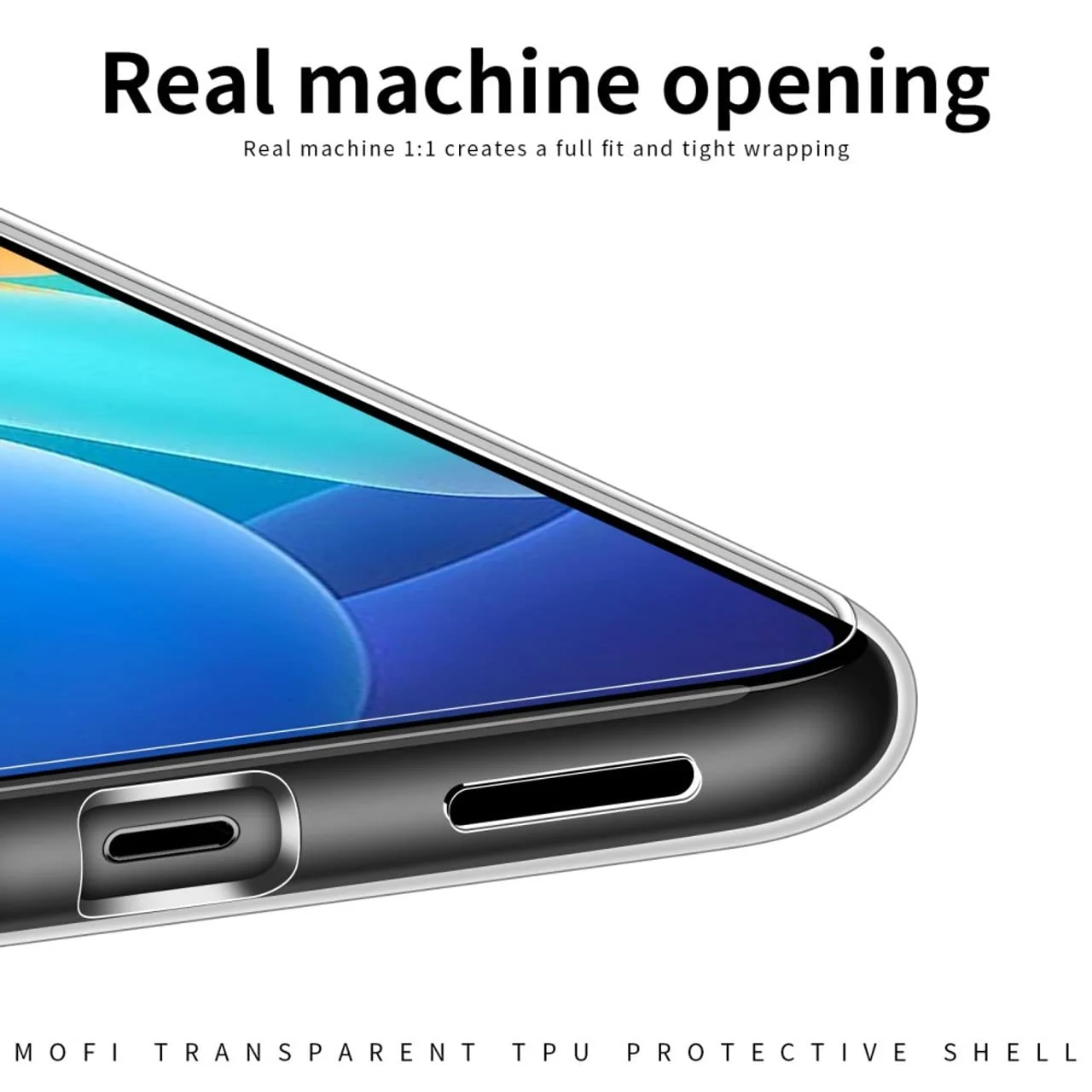 DL3 Mobilak Case Compatible with vivo Y02S Case Crystal Soft TPU Gel Case Flexible Silicone Anti-Scratch Camera Protection TPU Cover - Clear