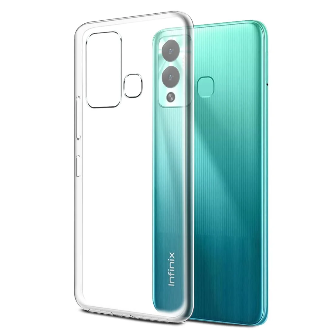 DL3 Mobilak Case Compatible with Infinix Hot 12 Play Case Crystal Soft TPU Gel Case Flexible Silicone Anti-Scratch Camera Protection TPU Cover - Clear