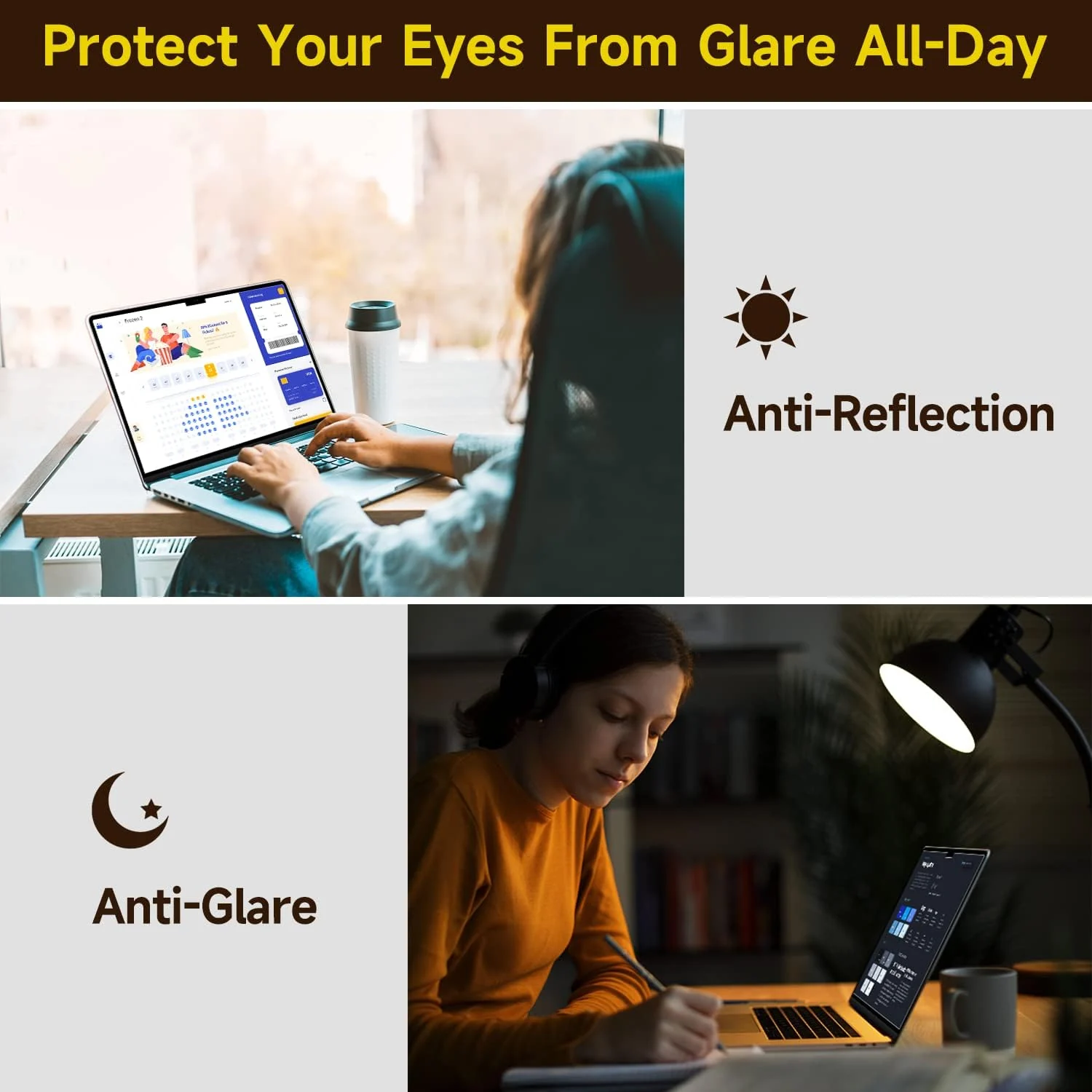 DL3 Mobilak Compatible with 2022 MacBook Air 13.6 inch Screen Protector, Eye Protection Anti Glare Film/Anti Scratch Matte Laptop Screen Protector for MacBook Air 13.6'' Apple M2 Chip A2681 - Clear