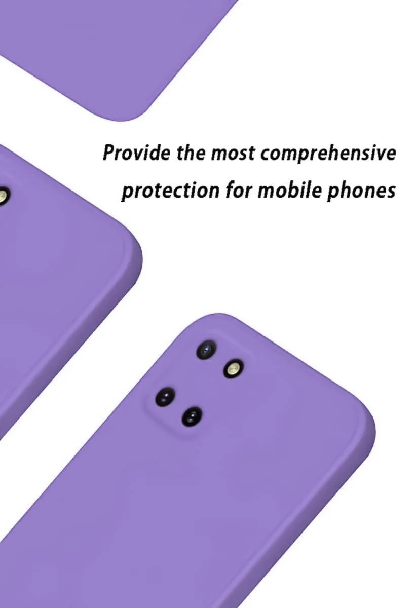 DL3 Mobilak Liquid Silicone Case for Samsung Galaxy Note 10 Lite, Shock-absorbing protection, Scratch-resistant surface, Soft microfiber lining - Light Purple