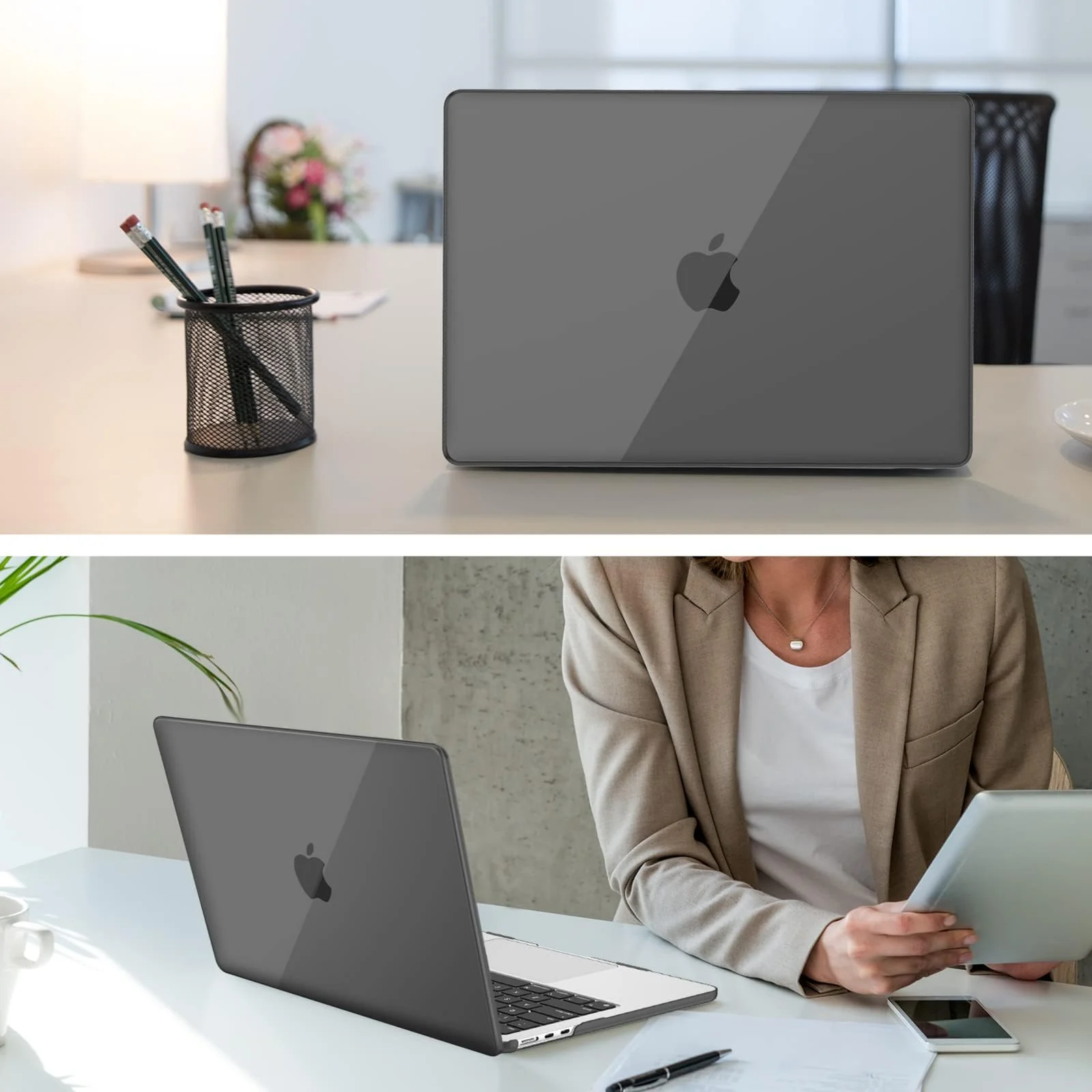 DL3 Mobilak Compatible with MacBook Pro 16 inch Case 2024 2023 2022 2021 M4 M3 M2 M1 A3403 A3186 A2991 A2780 A2485 Pro Max Liquid Retina Touch ID, Protective Plastic Hard Shell Cover - Gray