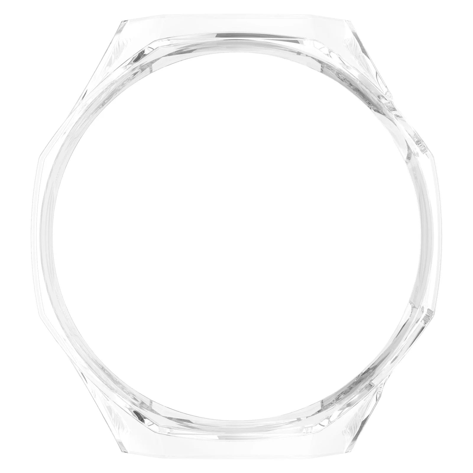 DL3 Mobilak Coverage Case with No Screen Protector Compatible with Huawei Watch GT 5 Pro 46MM, Disscool PC and Real Glass Protective Case Cover Compatible with Huawei Watch GT5 Pro 46MM - Clear