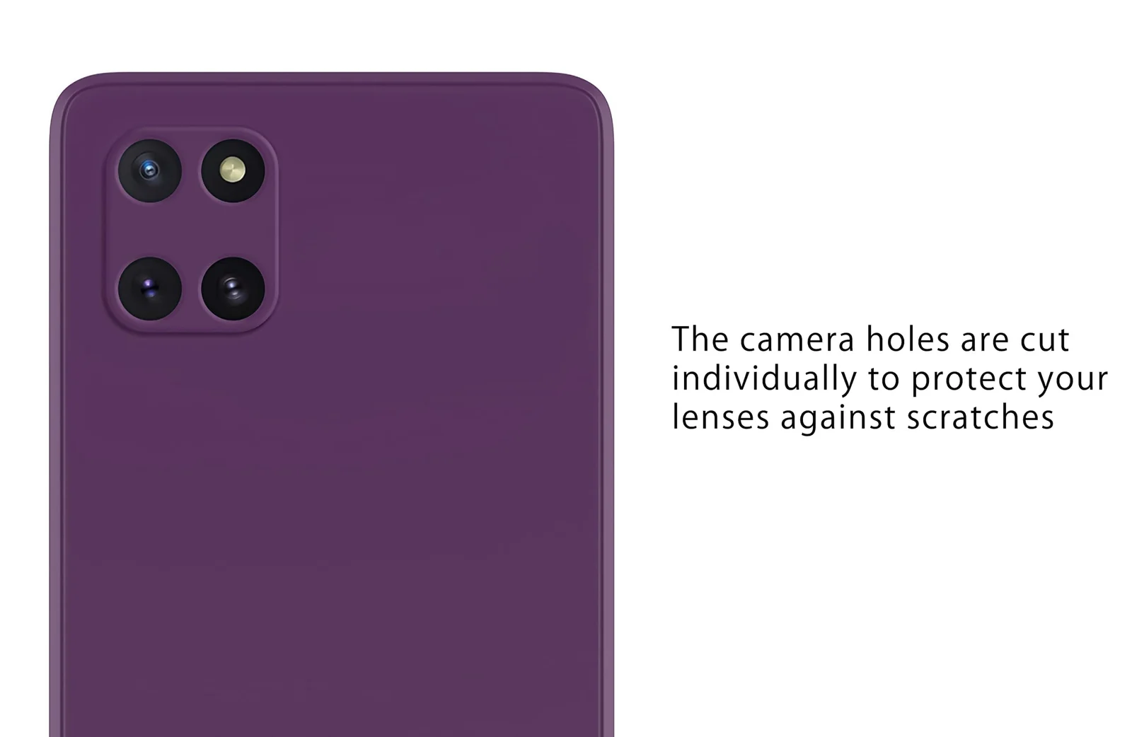 DL3 Mobilak Samsung Galaxy Note 10 Lite Case, Soft Flexible Liquid Silicone Gel Rubber Bumper Cover, Full Body Shockproof Protective Phone Case - Violet