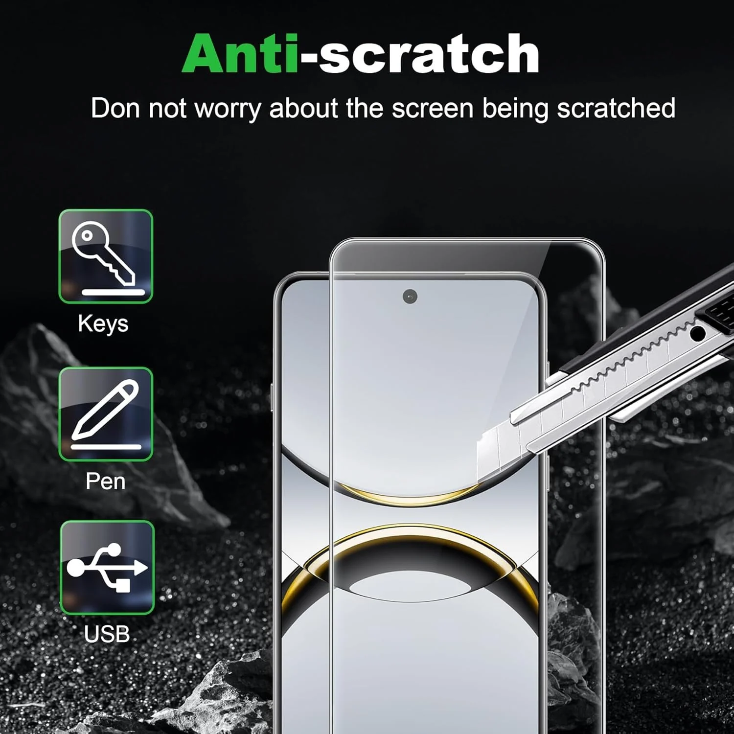 DL3 Mobilak Screen Protector for OPPO Find X7 Ultra, Tempered Glass Screen Saver Premium HD Protective, Scratch Resistant, NO-Bubble, 9H Hardness, Full Coverage Film - Clear