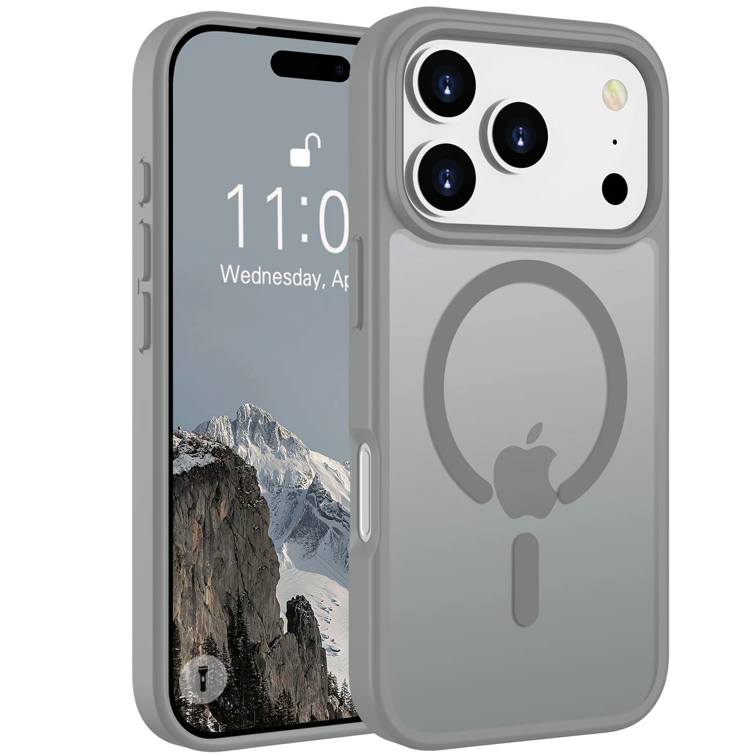 iPhone 17 Pro Max — DL3 Mobilak For iPhone 17 Pro Max Case [Compatible with MagSafe], Full Camera Protection, Built-in Magnetic Ring, Shockproof, Scratch-Resistant, Translucent Matte Mobile Cover