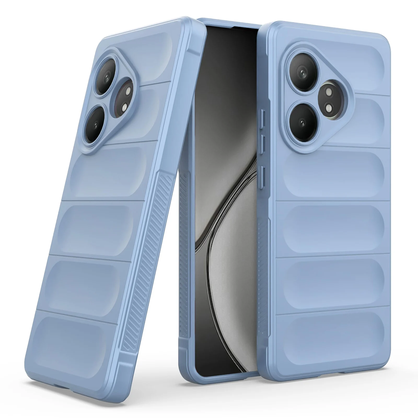 DL3 Mobilak Flexible Silicone and TPU Protective Case with Camera Protection for realme GT6 / GT Neo6 / GT Neo 6 SE / GT 6T - Baby Blue