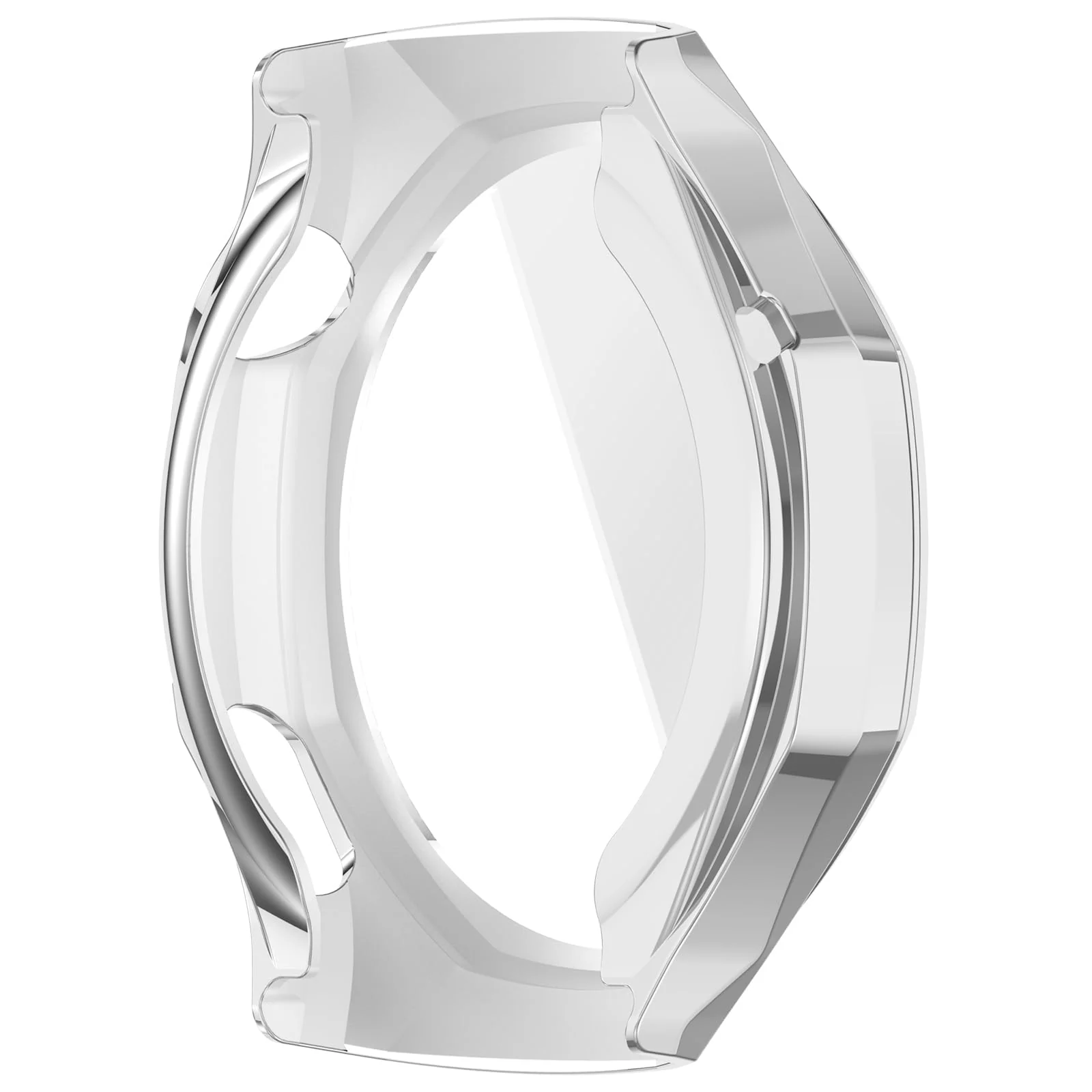 DL3 Mobilak Case Compatible with Huawei Watch GT6 Pro 46mm All-Around with Built-in Screen Protector Watch Soft TPU Shockproof Cover Slim Guard Thin Bumper Shell Protector for GT 6 Pro 46 mm - Silver