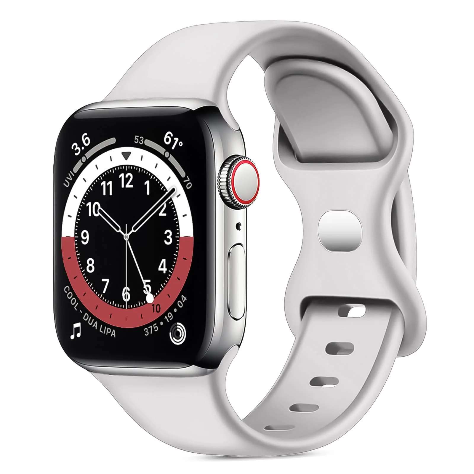 38MM/40MM/41MM — DL3 Mobilak Bands Compatible with Apple Watch Ultra 38MM/40MM/41MM, Replacement Soft Silicone Strap for iWatch Ultra/Ultra 2 Series 9/8/7/6/5/4/3/2/1 SE