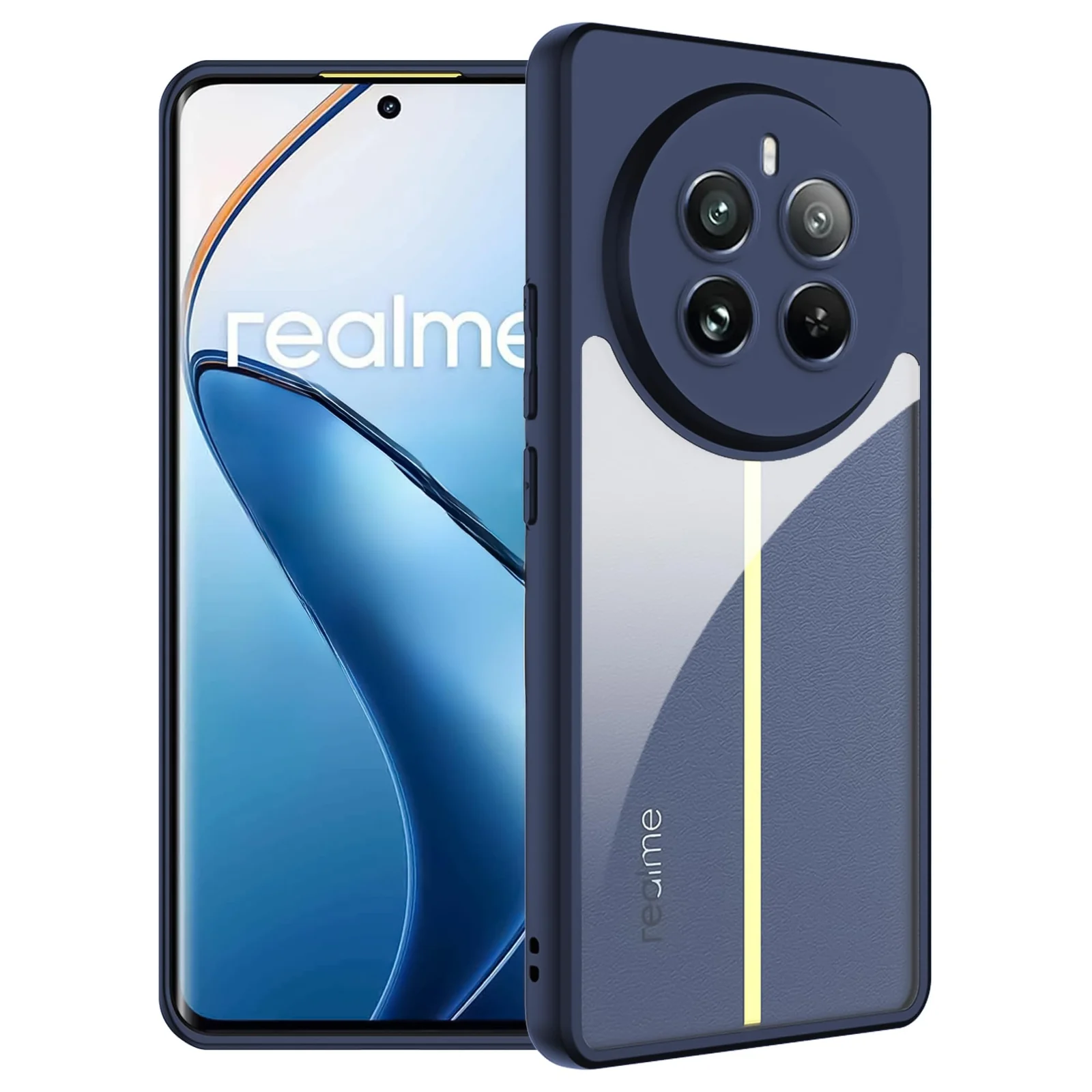 DL3 Mobilak Clear Protective Case for realme 12 Pro 5G / realme 12 Pro Plus 5G - Blue