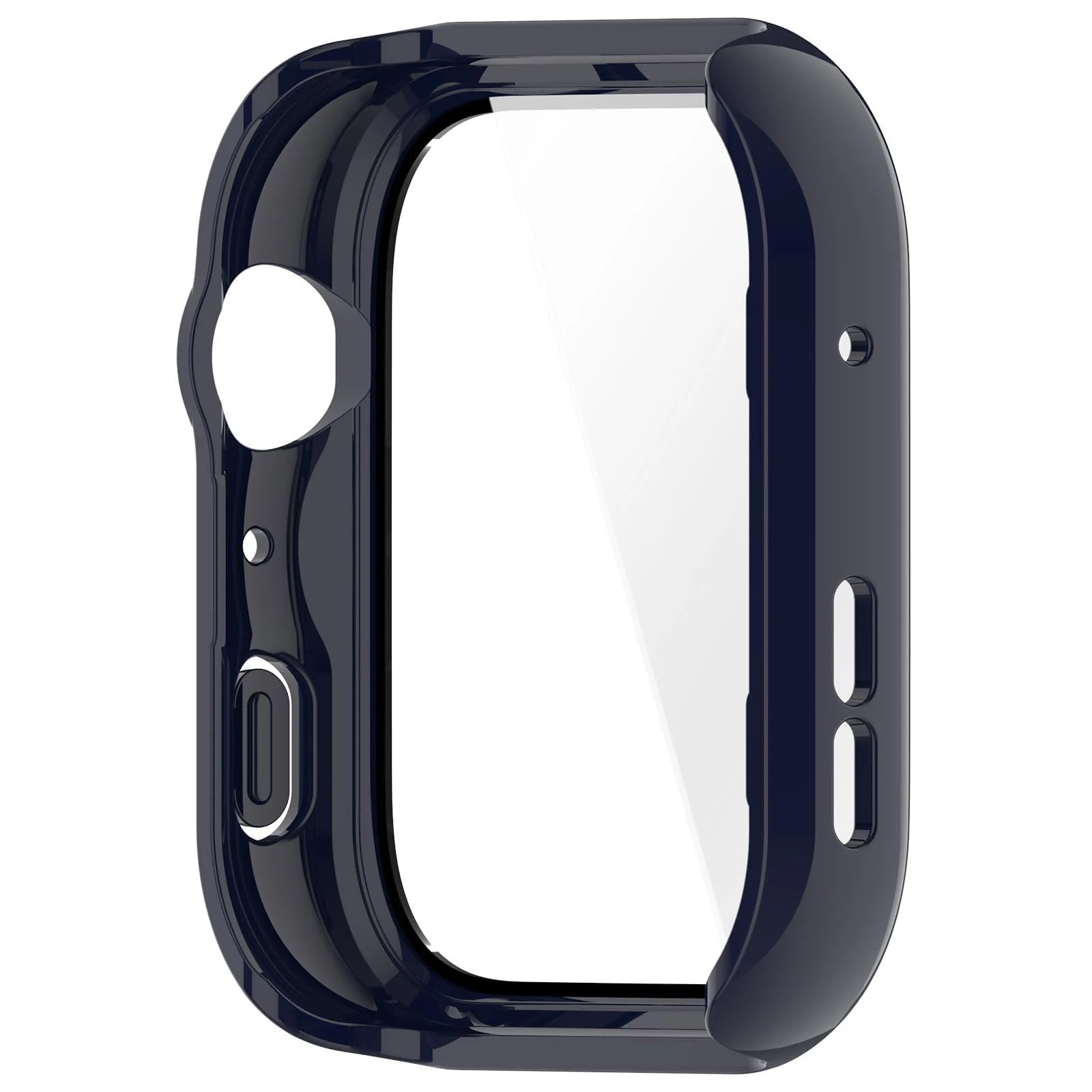 DL3 MOBILAK Full-Coverage Watch Case with Tempered Glass for Huawei Watch Fit 5, Blue