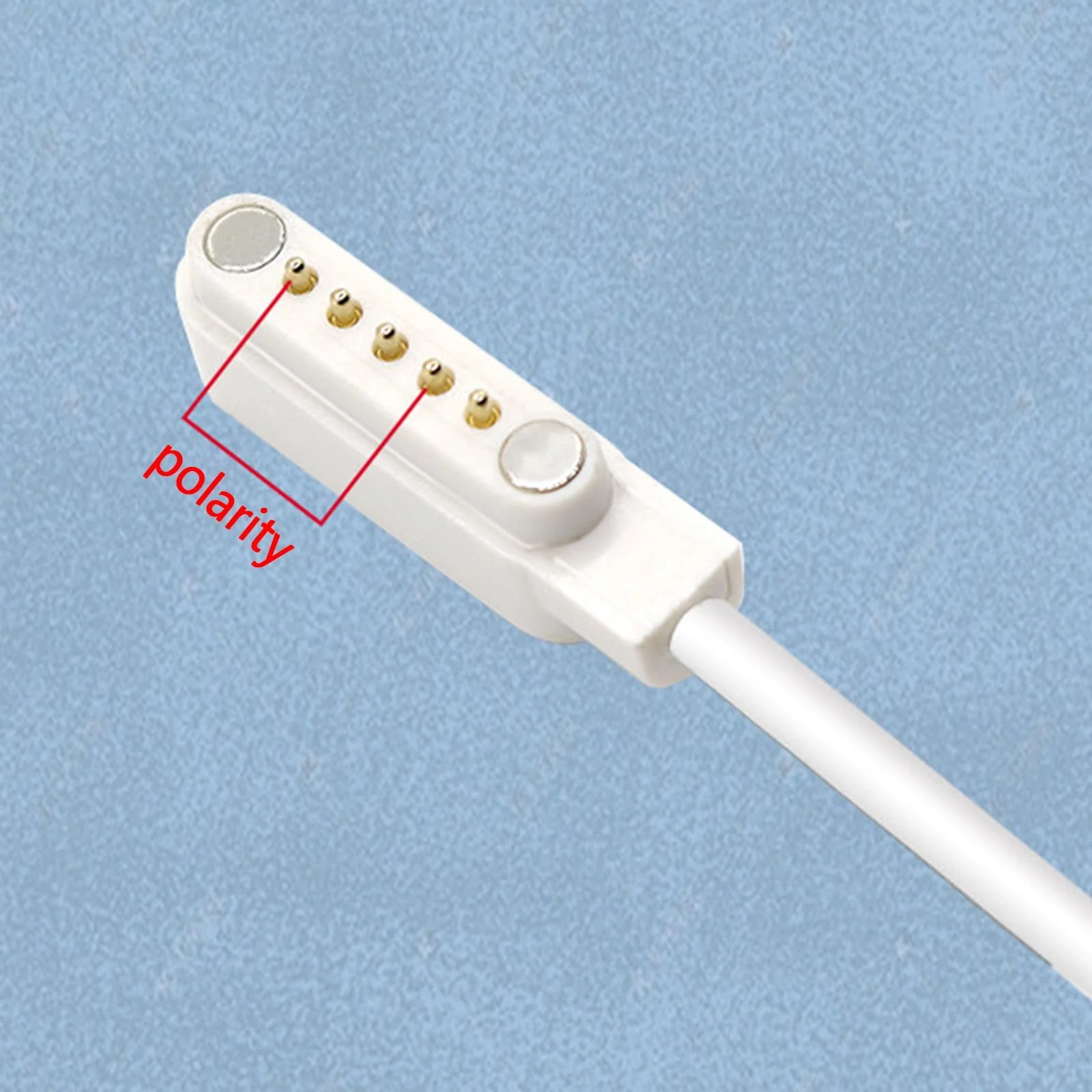 DL3 MOBILAK 5-Pin 12 mm Magnetic Smartwatch Charging Cable, 75 cm, White