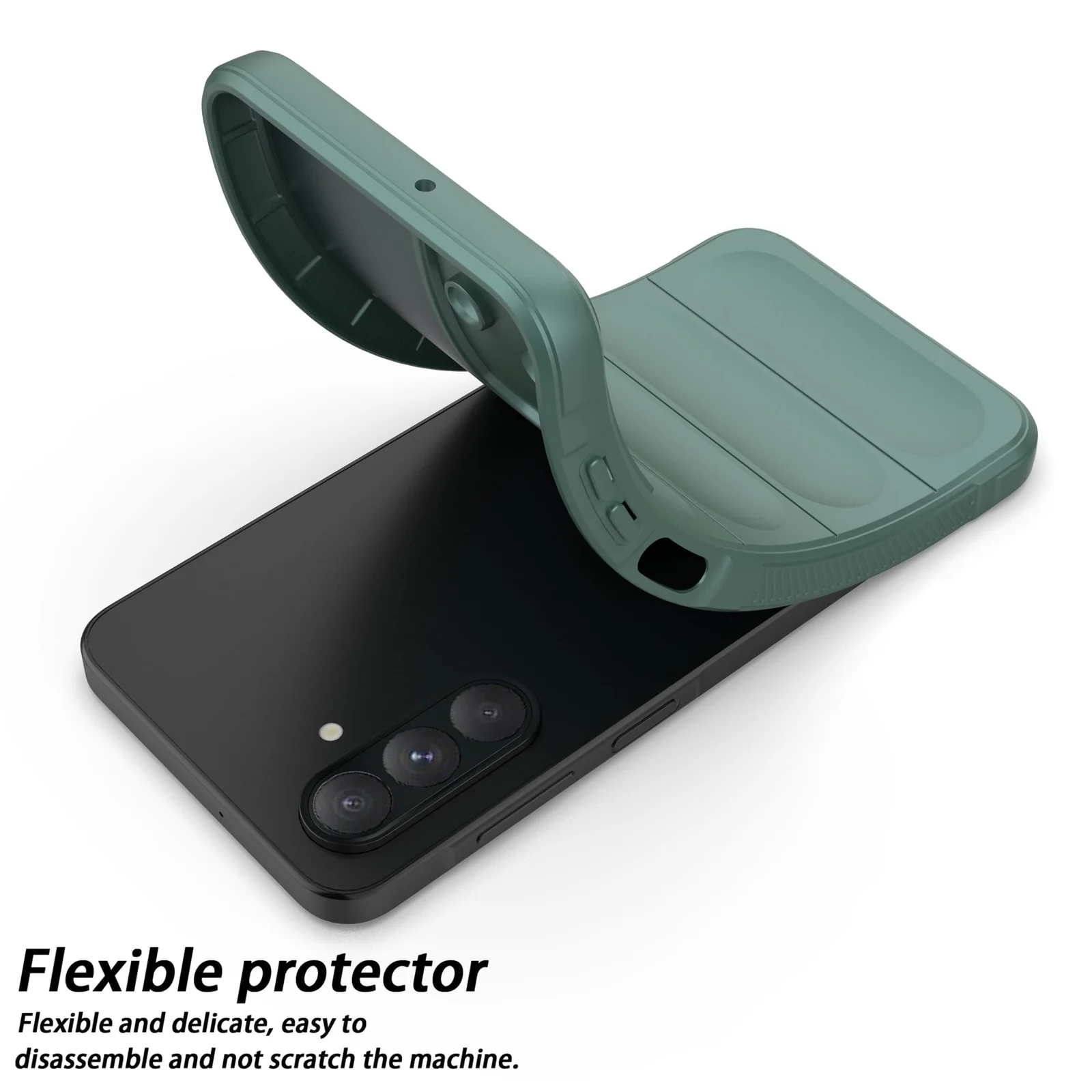 DL3 Mobilak Rugged Protective Case for Samsung Galaxy A26, Camera protection, Shock-absorbing protection, Non-slip grip - Green