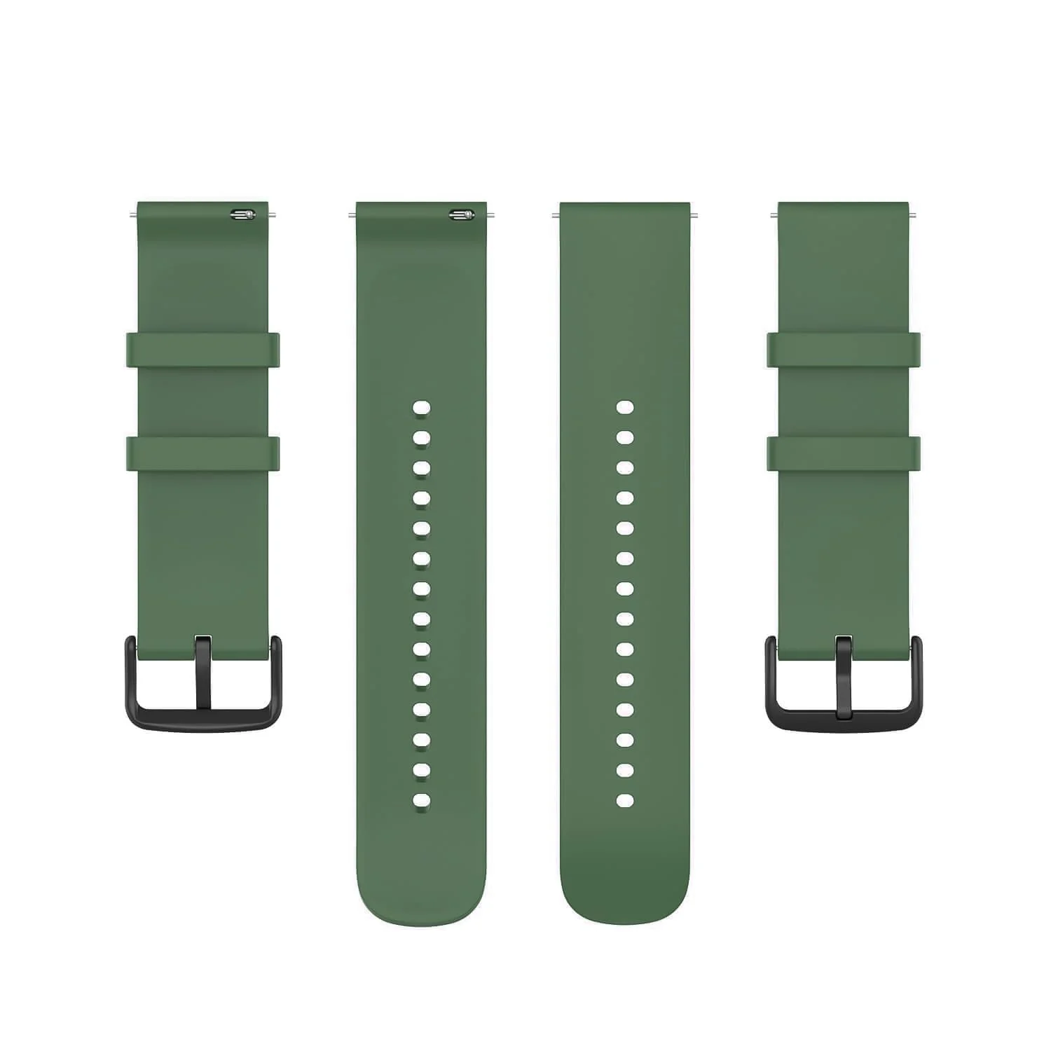 DL3 Mobilak Silicone Buckle Band 22MM Strap For Xiaomi Redmi Watch 5 Active/5 Lite/Samsung Galaxy Watch 3 45mm/Watch 46mm/Gear S3/Huawei watch GT5 GT4 GT3 GT2 GT 46MM/GT2E/GT3 Pro GT 5 Pro - Green