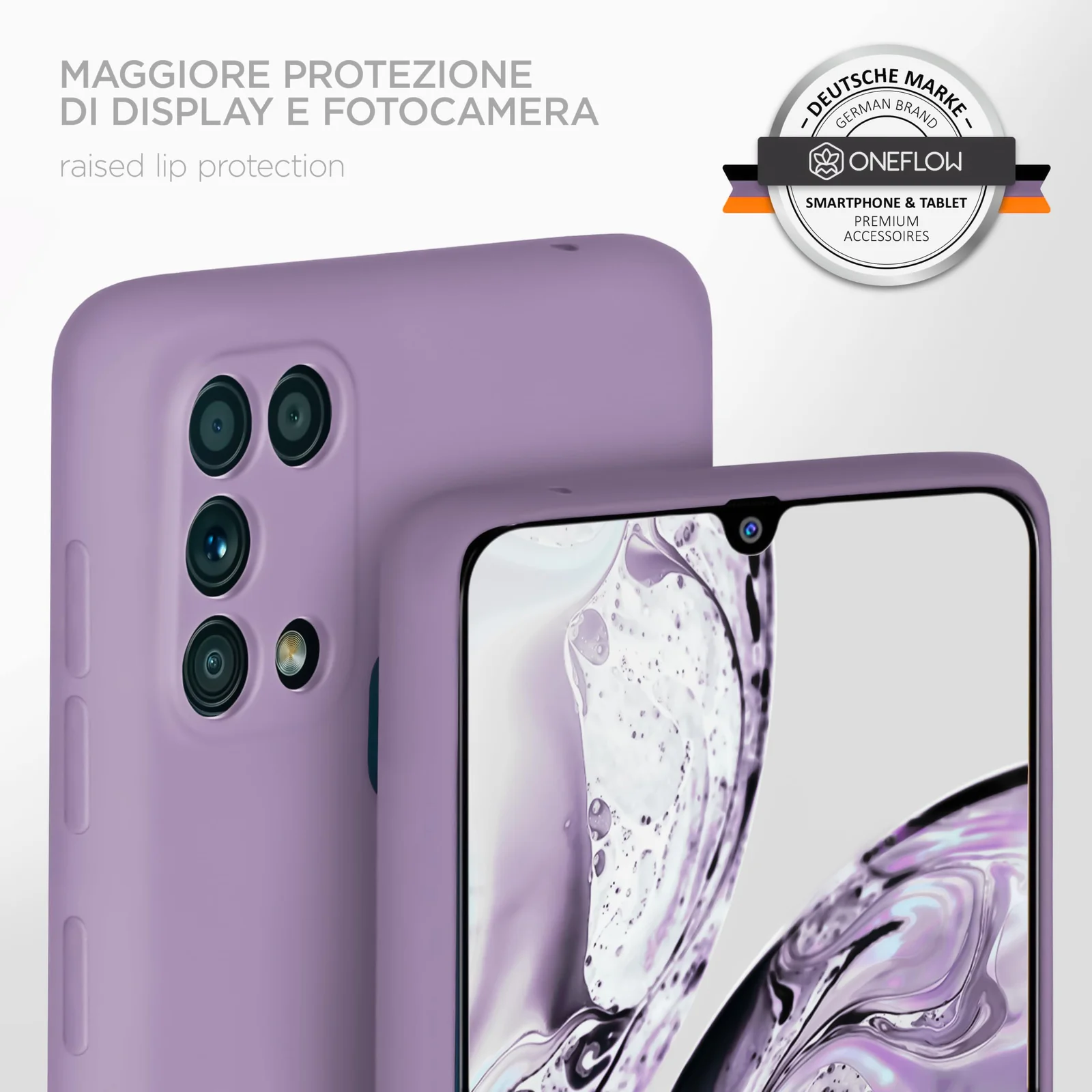 DL3 Mobilak Soft Silicone Gel Bumper Case for Samsung Galaxy M31 - Lavender