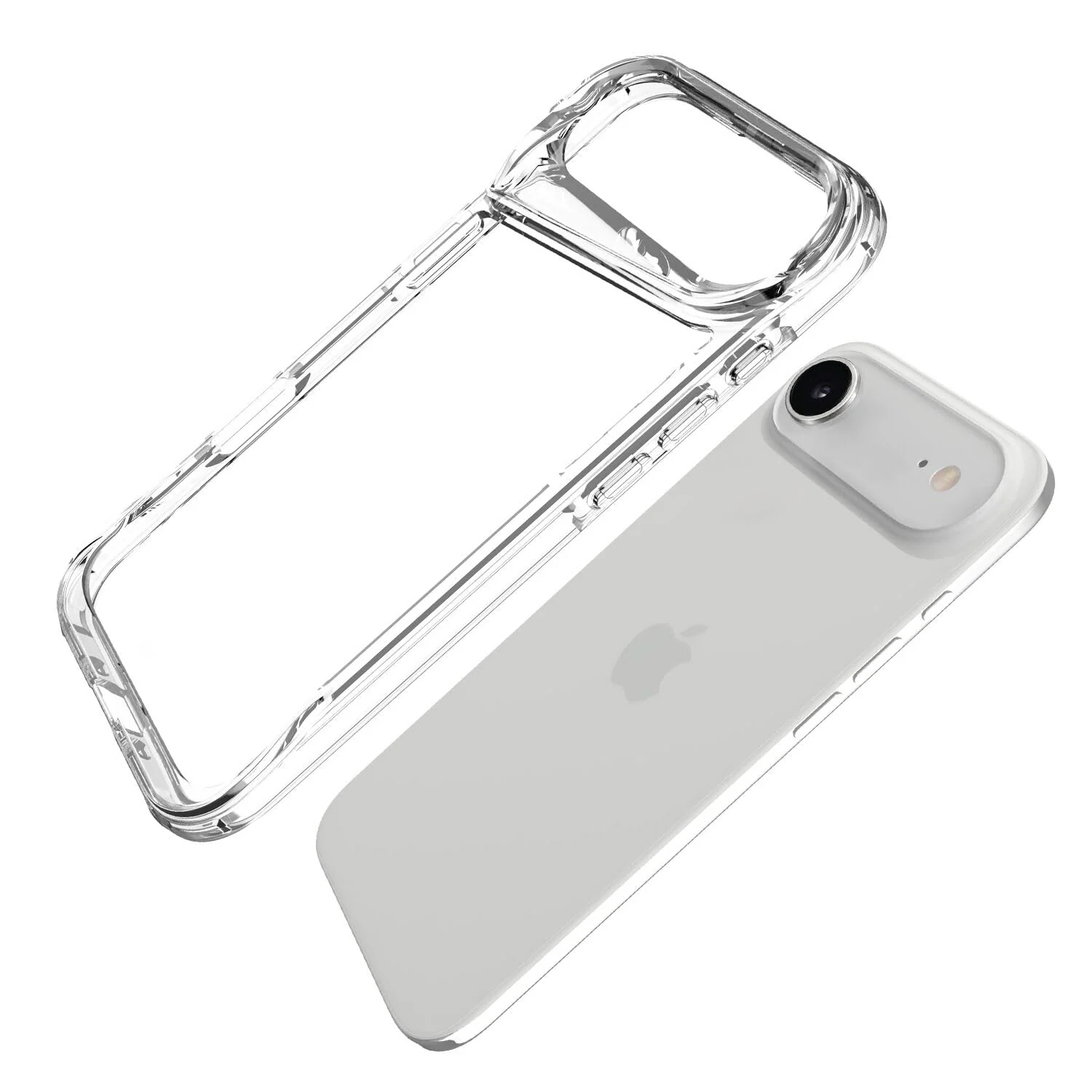 DL3 Mobilak Clear PC and TPU Protective Case for iPhone Air with Camera Protection and Military-Grade Protection - Clear