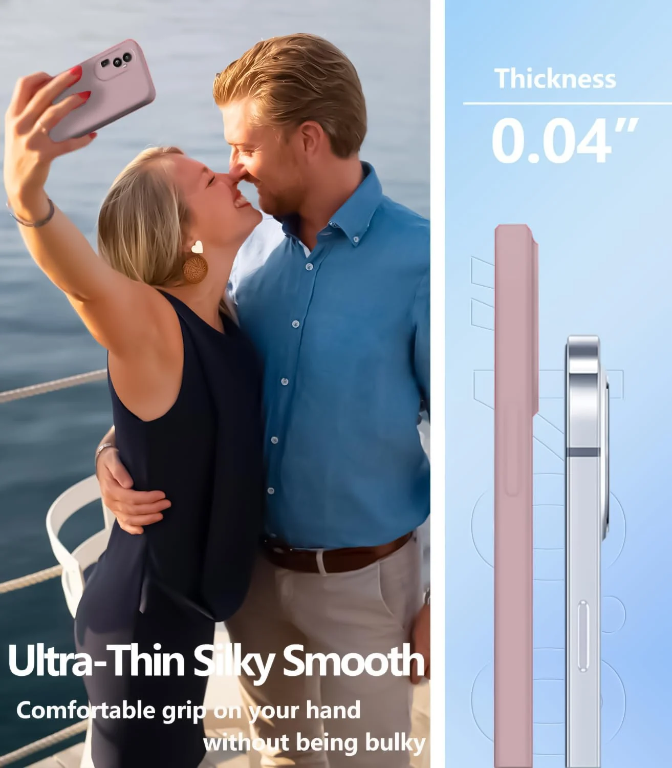 DL3 Mobilak Liquid Silicone Protective Case with Soft Microfiber Lining with Full Camera Protection for OPPO Reno 10 Pro+ Plus 5G - Cashmere