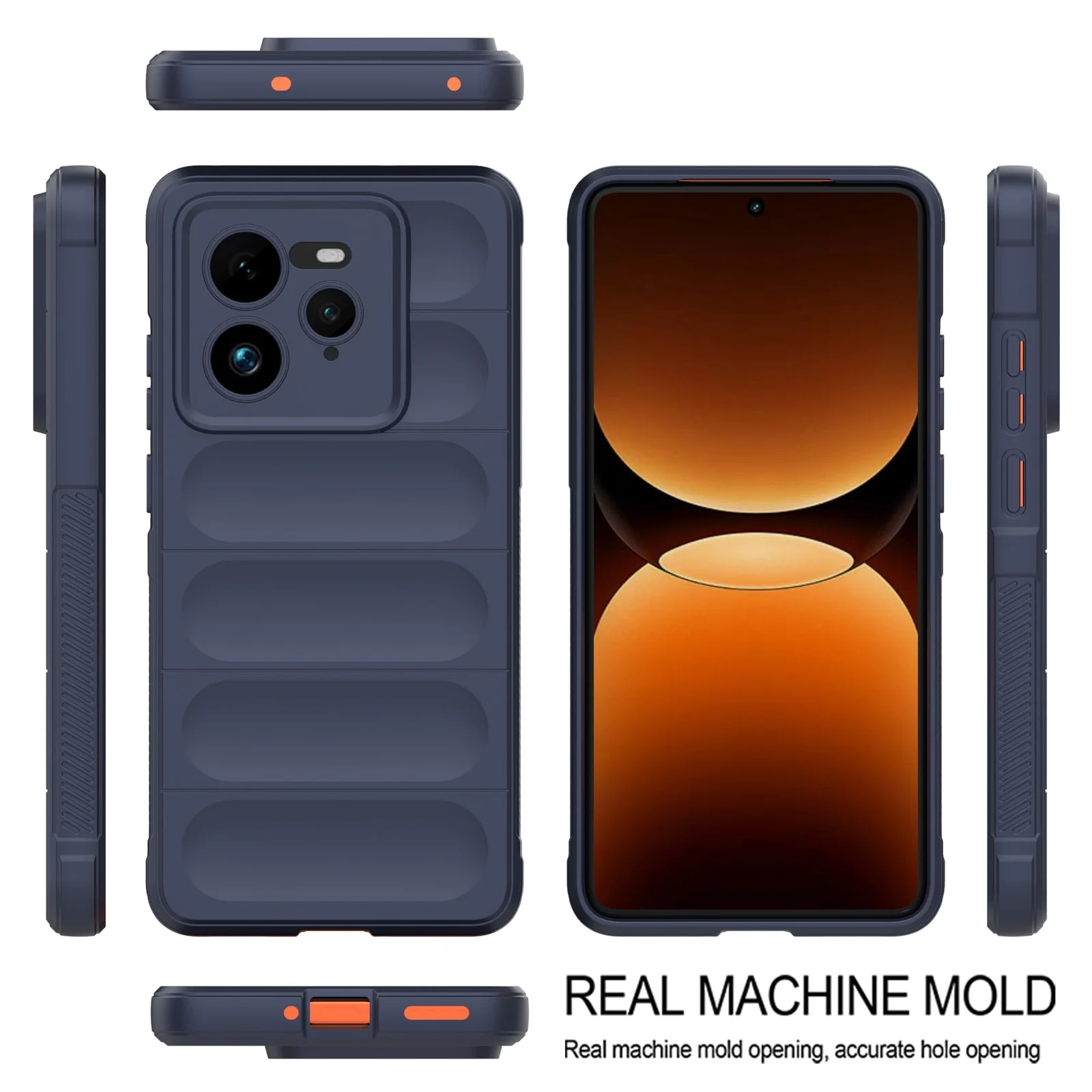 DL3 Mobilak Flexible Silicone and TPU Protective Case with Camera Protection for realme GT 7 Pro 5G - Blue