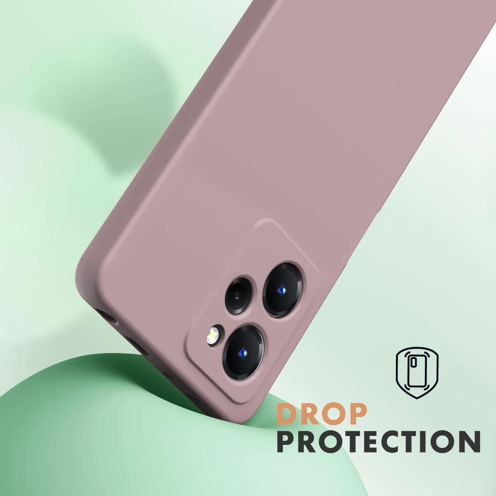 DL3 Mobilak POCO X5 Pro 5G Case, Soft Flexible Silicone Gel Rubber Bumper Cover, Full Body Shockproof Protective Phone Case - Cashmere