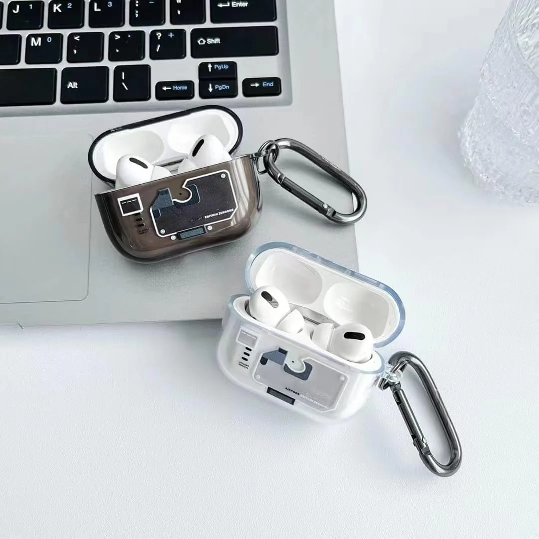 DL3 Mobilak For AirPods Pro Case Cover, Soft Silicone Skin Cover Shock-Absorbing Protective Case with Keychain for Apple Airpod Pro Case 2019 [Front LED Visible] - Zero One