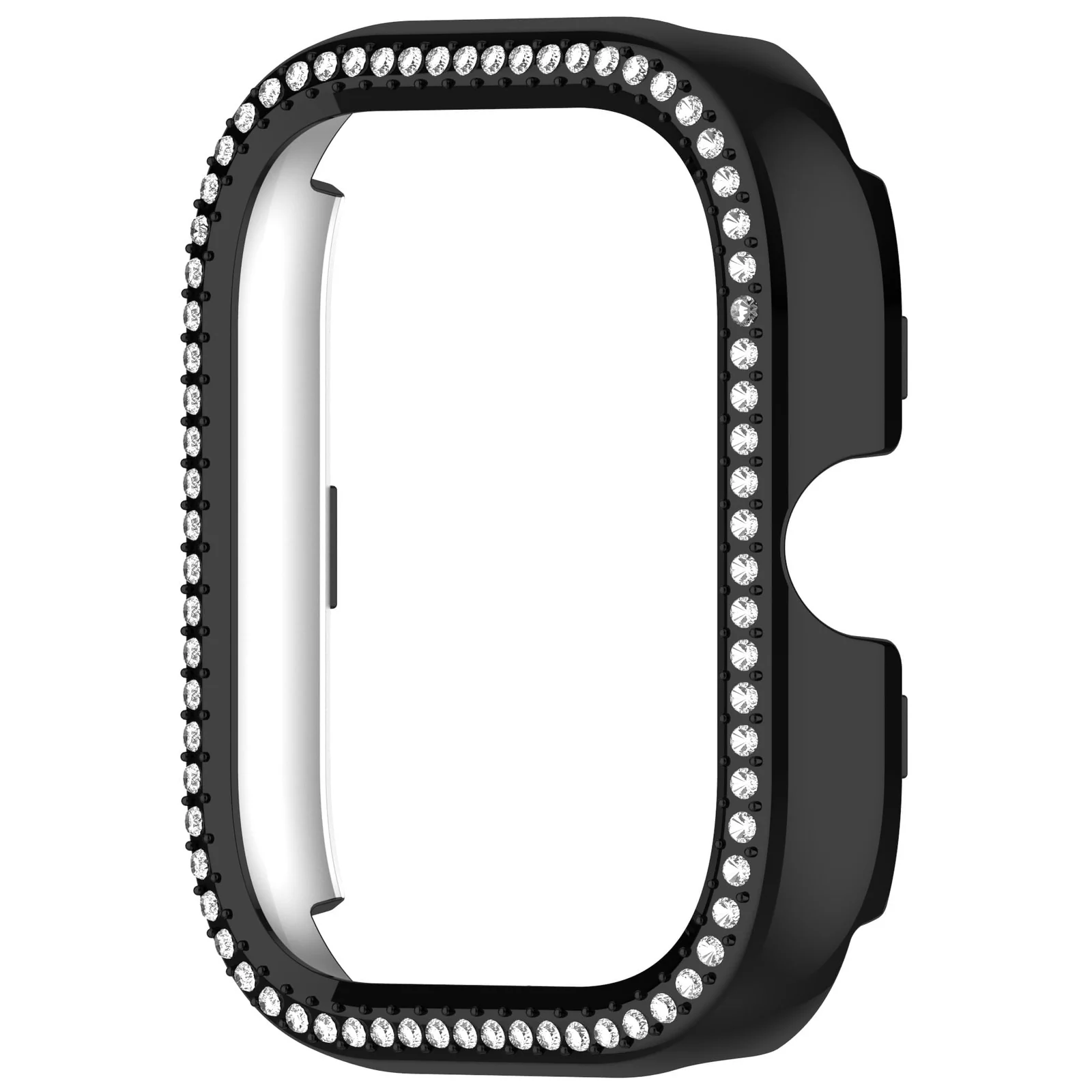 DL3 MOBILAK Bling Hard PC Watch Bumper Case for Xiaomi Redmi Watch 4 and Redmi Watch 5 - Black