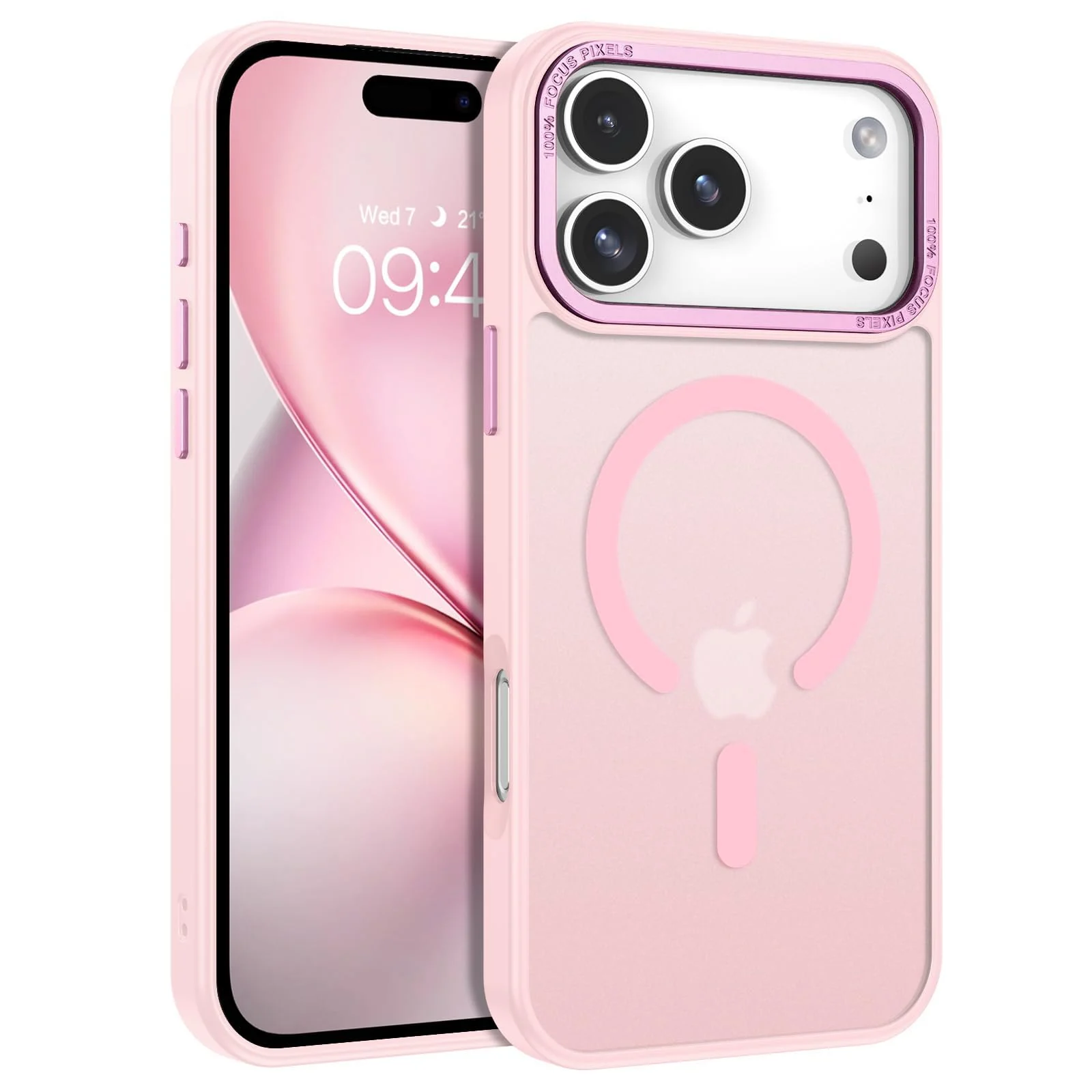 DL3 MOBILAK Protective Phone Case for Apple iPhone 18 Pro and 17 Pro - Pink