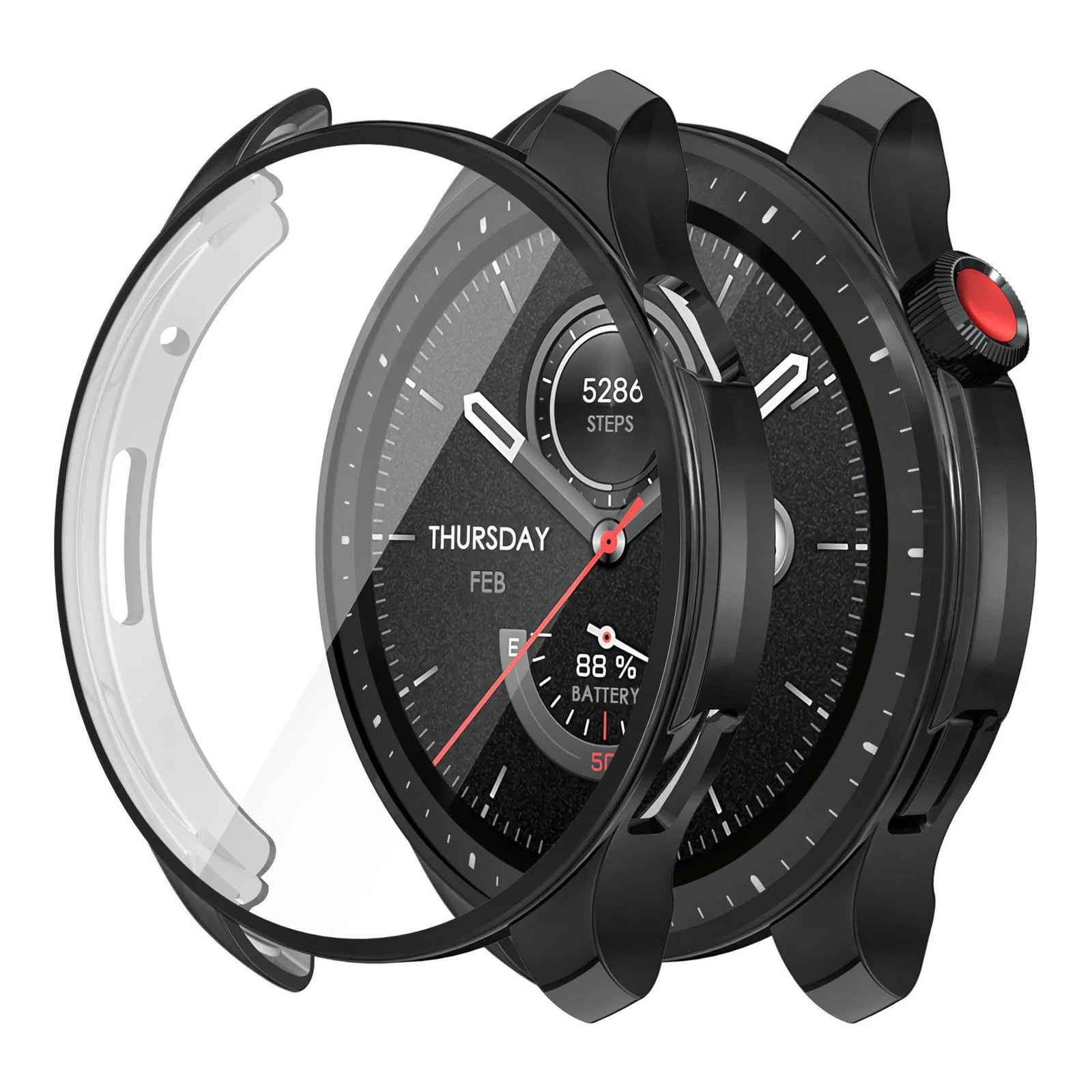 DL3 Mobilak Case Compatible with Amazfit GTR 4 / GTR4 Pro Case Watch Soft TPU Shockproof Cover Slim Guard Thin Bumper Shell Protector