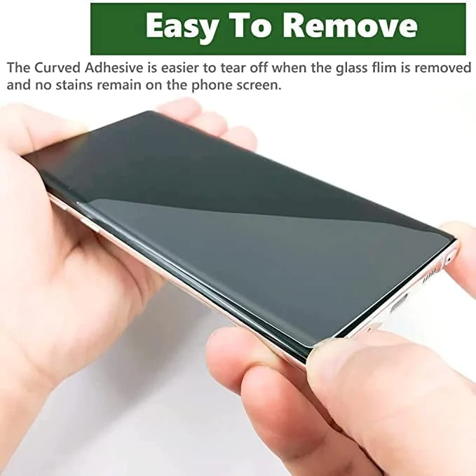 DL3 Mobilak Full Glass Screen Protector For S23Ultra UV Tempered Glass Full Glue Cover Screen Protector For Samsung Galaxy S23 Ultra Fingerprint Unlock Screen Glass Film - Clear