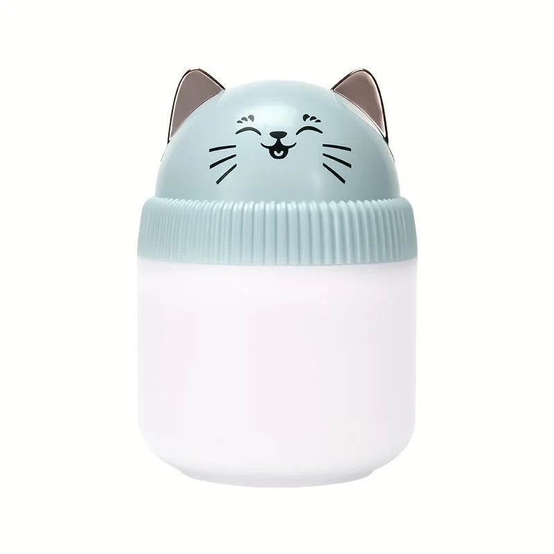 Mobigon Wood Cool Mist Ultrasonic Humidifier for Room Moisture, Aroma Diffuser for Home, 220ml Essential Oil Diffuser with 7 Colorful Night Light, Auto Shut-Off, Home, Office, car - Turquoise