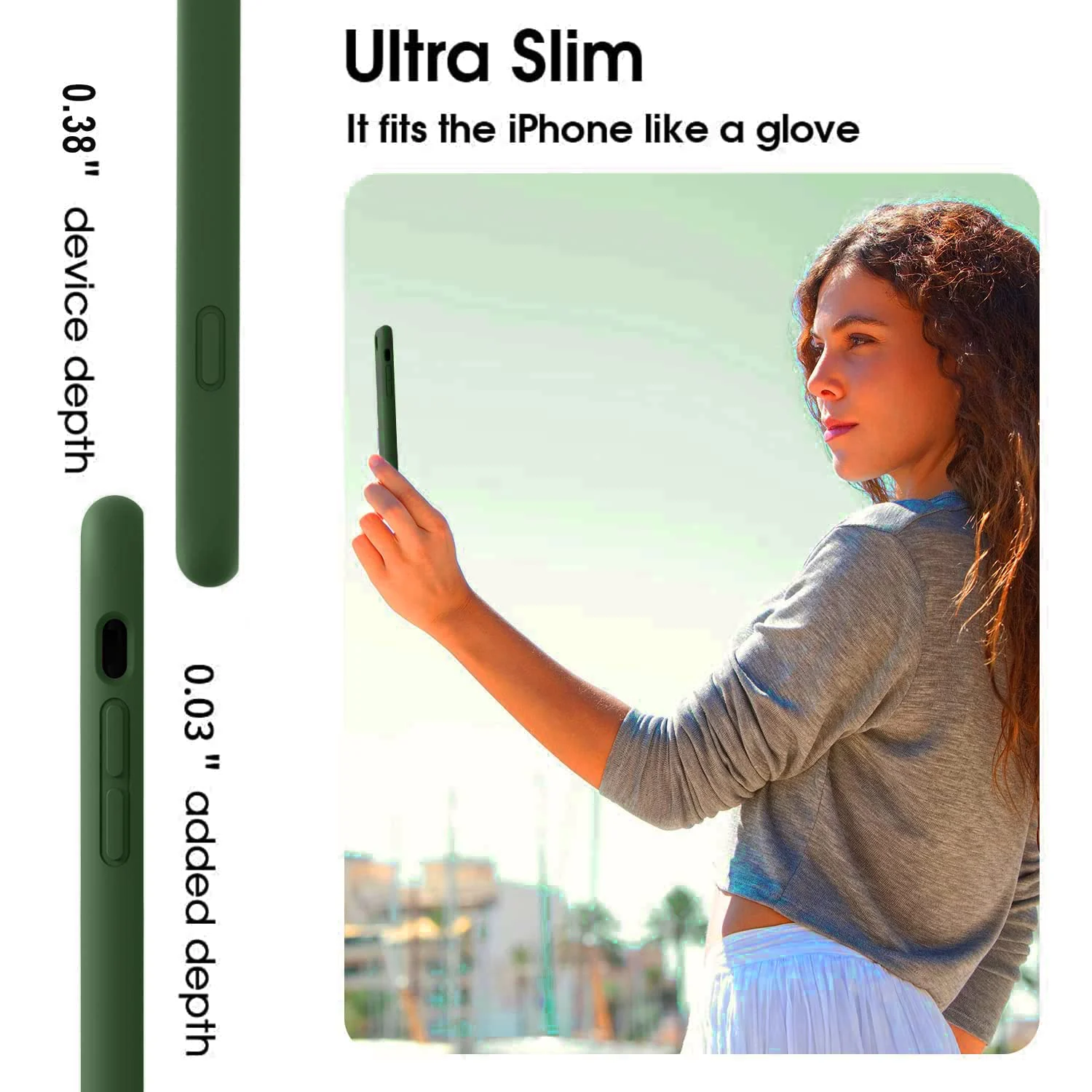 DL3 Mobilak Liquid Silicone Protective Case with Soft Microfiber Lining for iPhone 7 Plus / iPhone 8 Plus - Clover