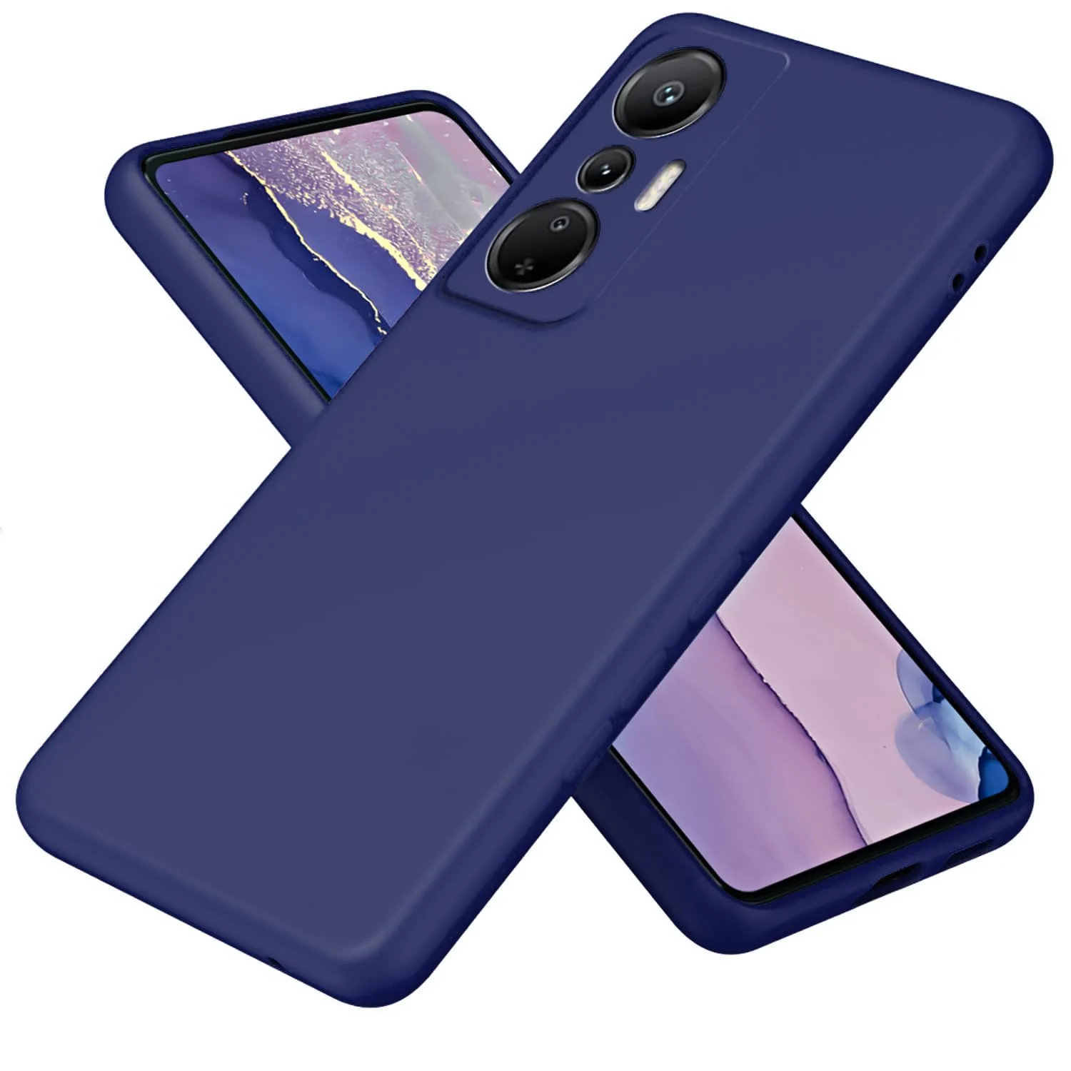Infinix Hot 20 4G — DL3 Mobilak Liquid Silicone Protective Case with Soft Microfiber Lining with Full Camera Protection for Infinix Hot 20 4G