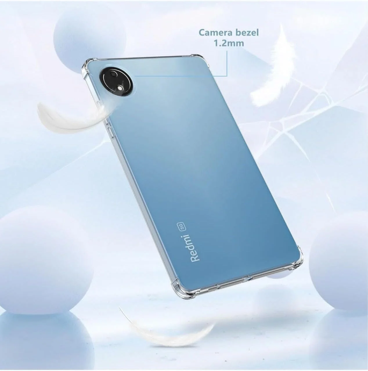 DL3 Mobilak Case For Xiaomi Redmi Pad SE 8.7 Inch, SM-X110/X115/X117, Ultra Thin Silicone Shockproof Back Shell, HD TPU Protective Cover - Clear