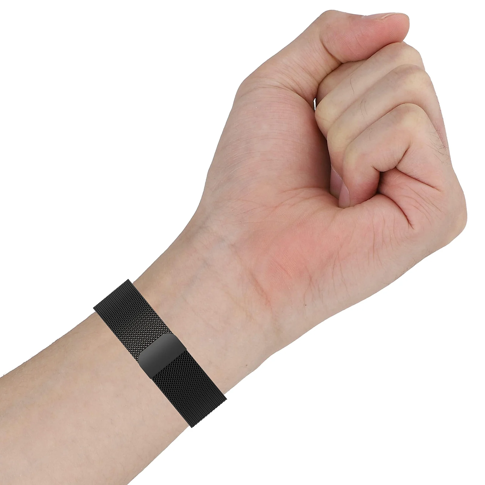 DL3 Mobilak Strap For Xiaomi Redmi Watch 2 Lite/Poco Watch/Redmi Watch 2 / Horloge 2, Magnetic Metal Stainless Steel Adjustable Wristbands Breathable Watch Band With Frame Metal - Black