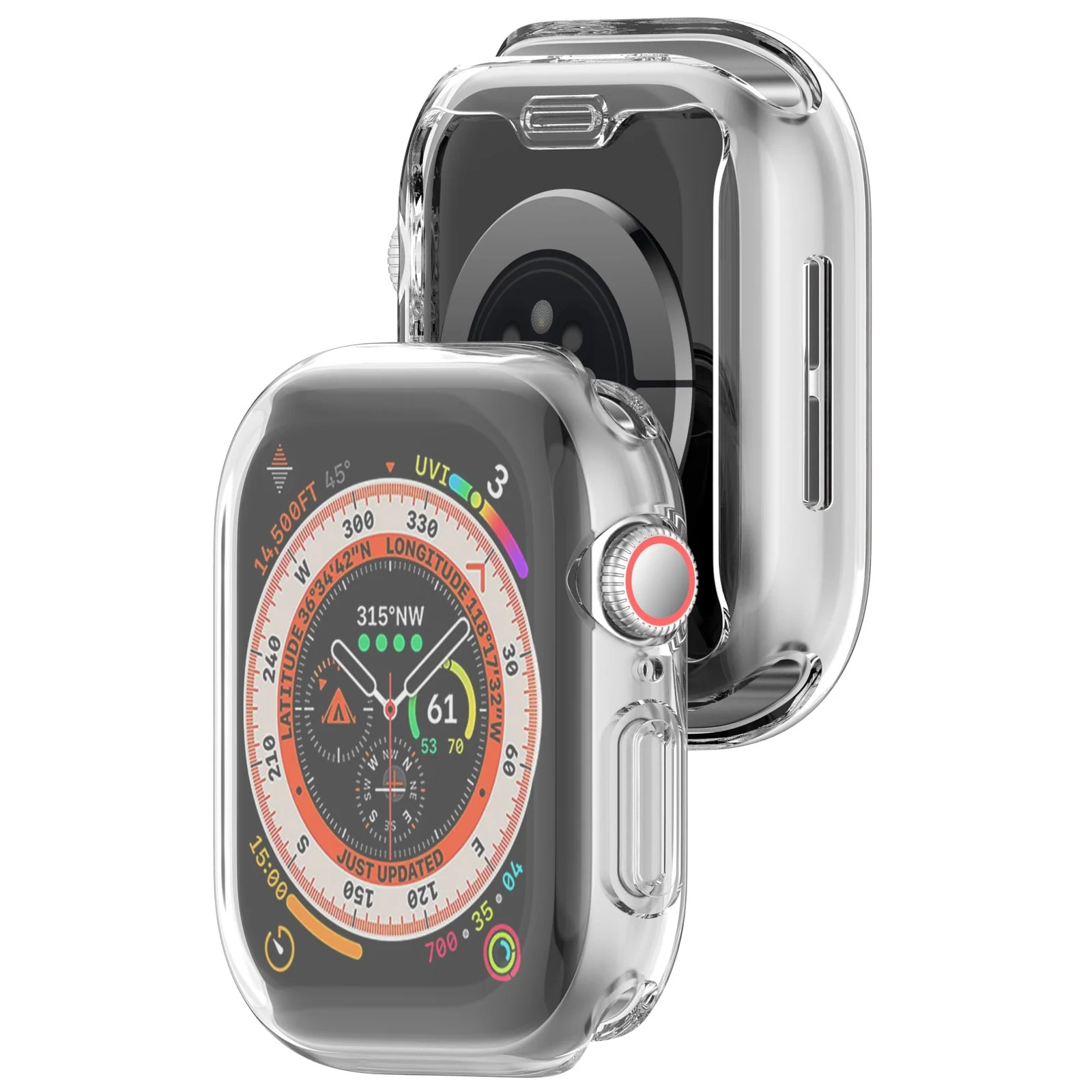 DL3 Mobilak Case Compatible with Apple Watch Series 11/10 42mm Case All-Around with Built-in Screen Protector Watch Soft TPU Shockproof Cover Slim Guard Thin Bumper Shell Protector - Clear