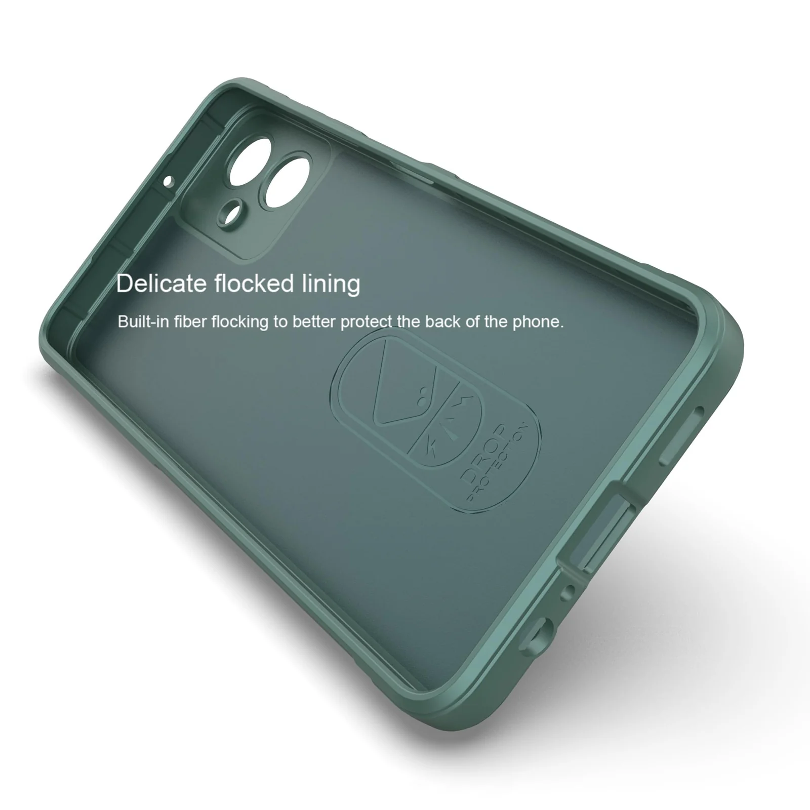 DL3 Mobilak Flexible Silicone and TPU Protective Case with Camera Protection for Samsung Galaxy A06 - Green