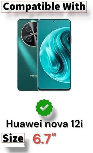 Mobigon Case Compatible with Huawei Nova 12i, Case Crystal Soft TPU Gel Case Flexible Silicone Anti-Scratch Camera Protection TPU Cover - Clear