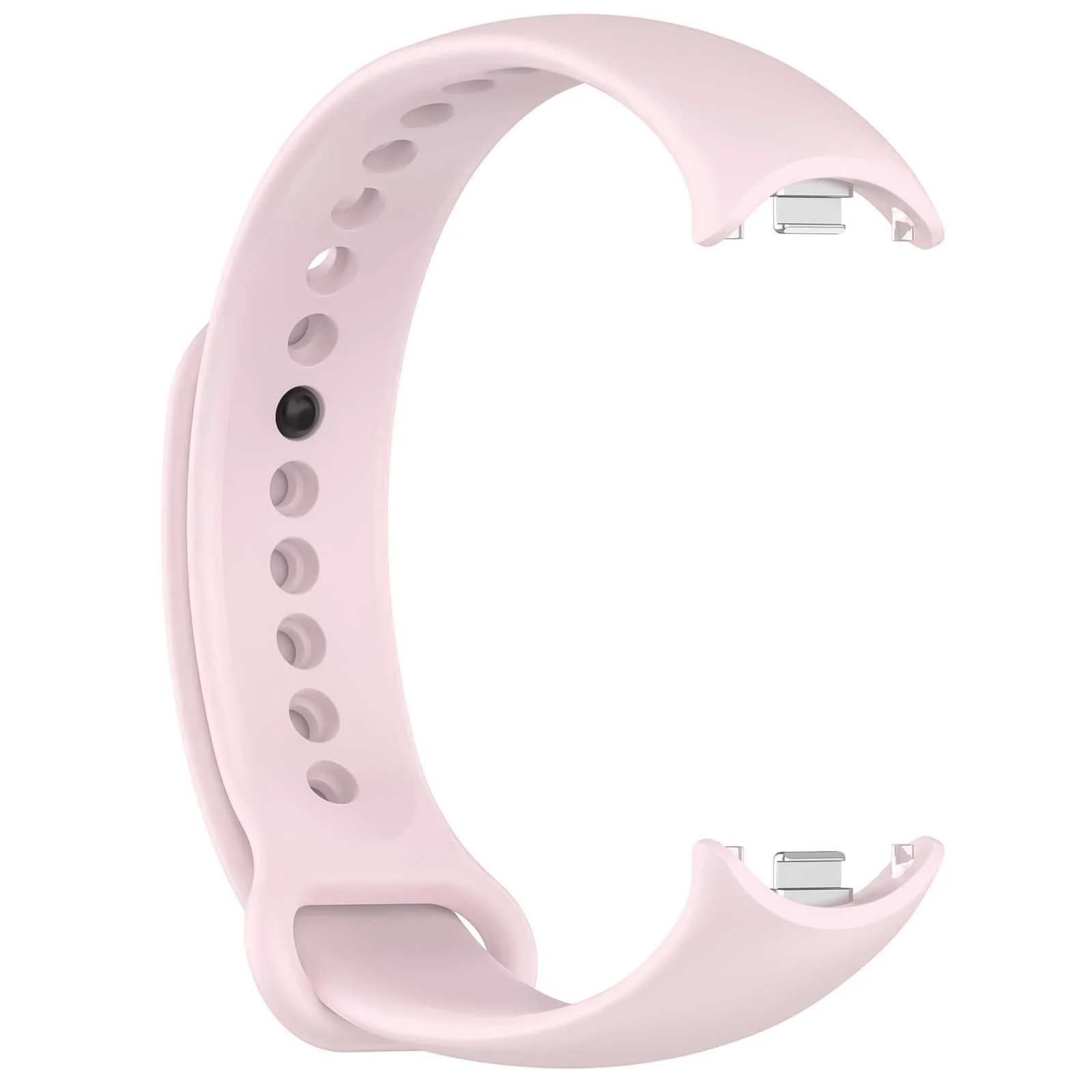DL3 Mobilak Band Compatible with Xiaomi Mi Band 10/9/8 Replacement Strap, Silicone Skin-Friendly Wrist Strap Adjustable Sports Wristbands for Women Men Xiaomi Smart Band 8/9/10 - Light Pink
