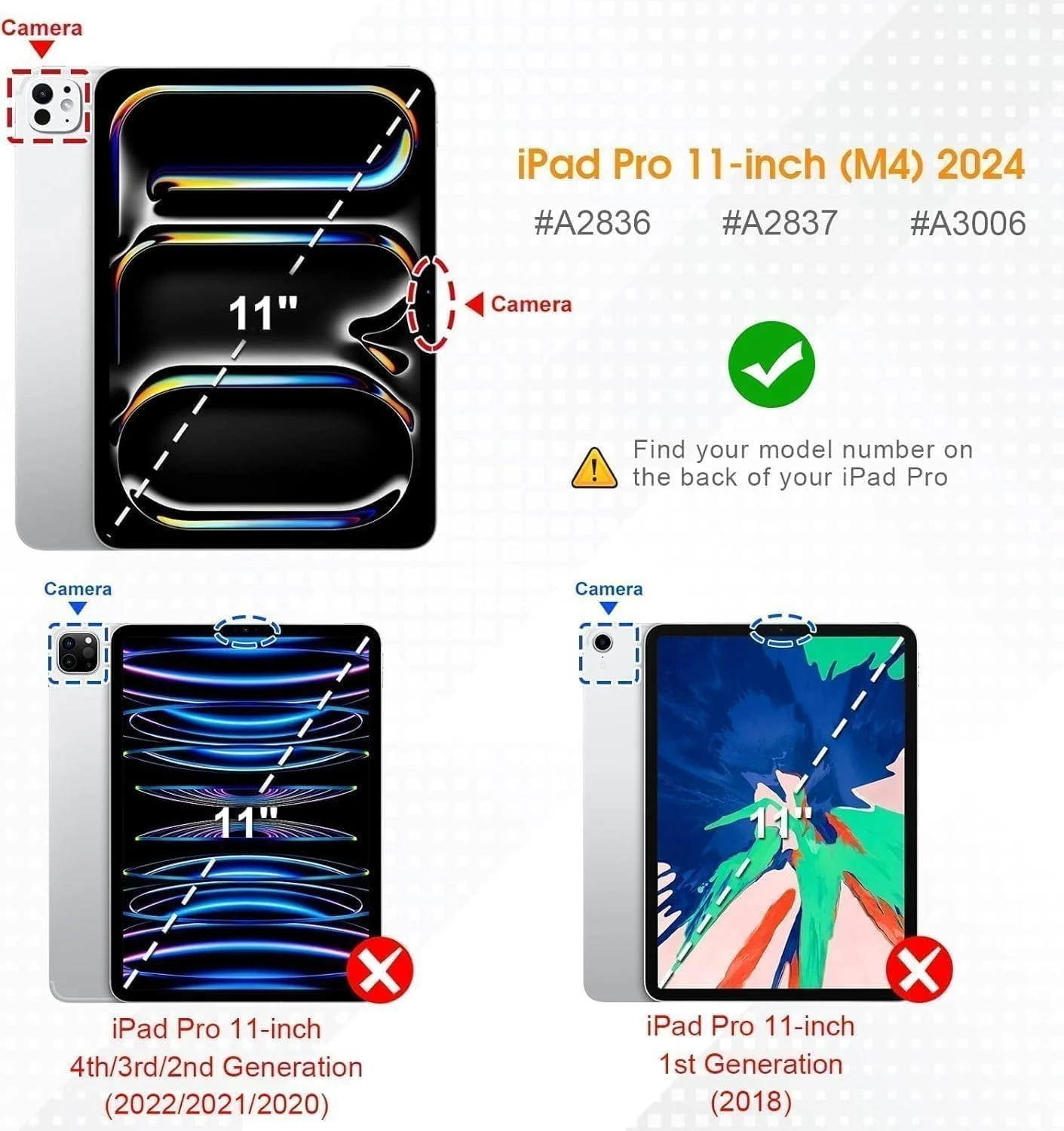DL3 Mobilak Protective Cover for iPad Pro 11-Inch M4 2024, 360° Rotatable Smart Stand, Leather Folio Flip Cover with Multi-Angle Viewing, Auto Wake Sleep - Blue
