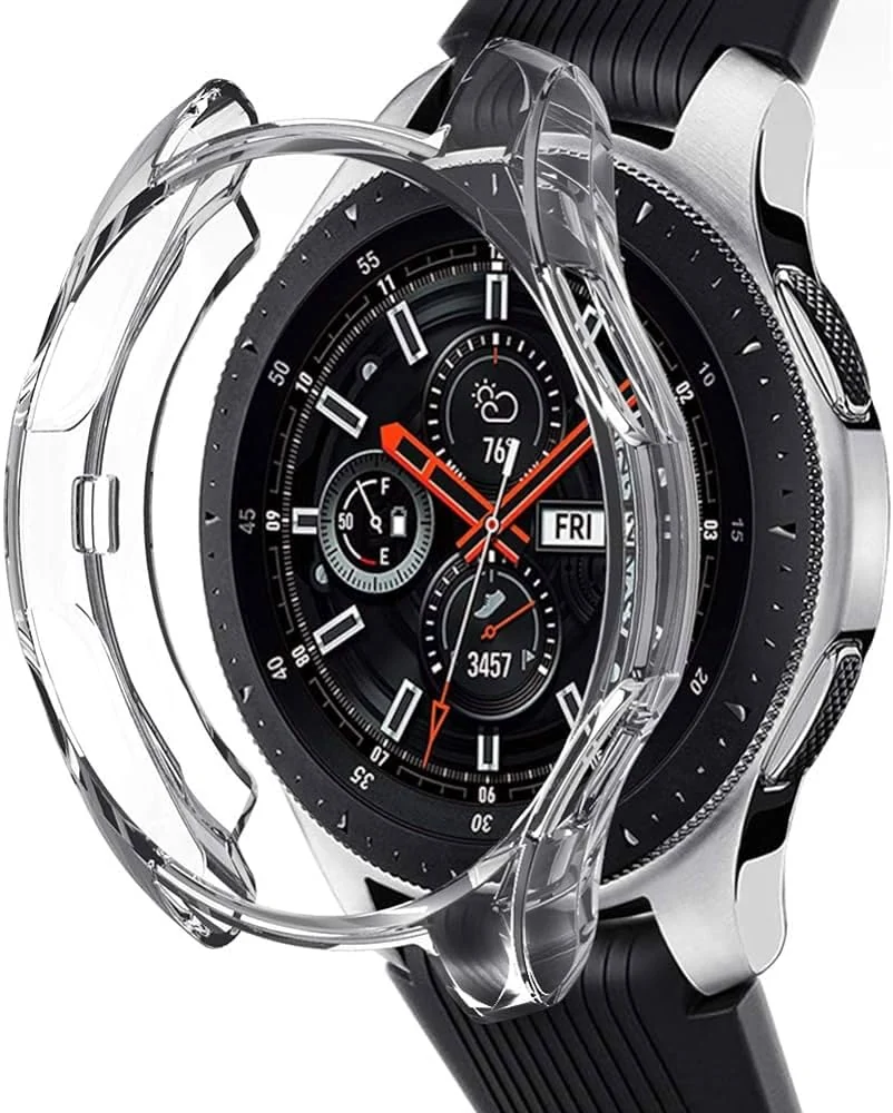 DL3 Mobilak Case Compatible with samsung galaxy 46mm Gear S3 Case All-Around Screen Protector Watch Soft TPU Shockproof Cover Slim Guard Thin Bumper Shell Protector