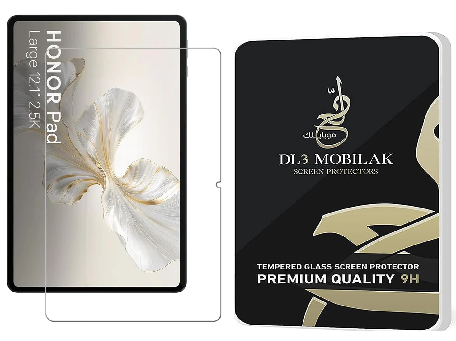 DL3 Mobilak Screen Protector For Honor Pad X9a 11.5 inch Tempered Glass Film [HD Crystal ] [Easy Installation] [Scratch Resistant] [9H Hardness] - Clear