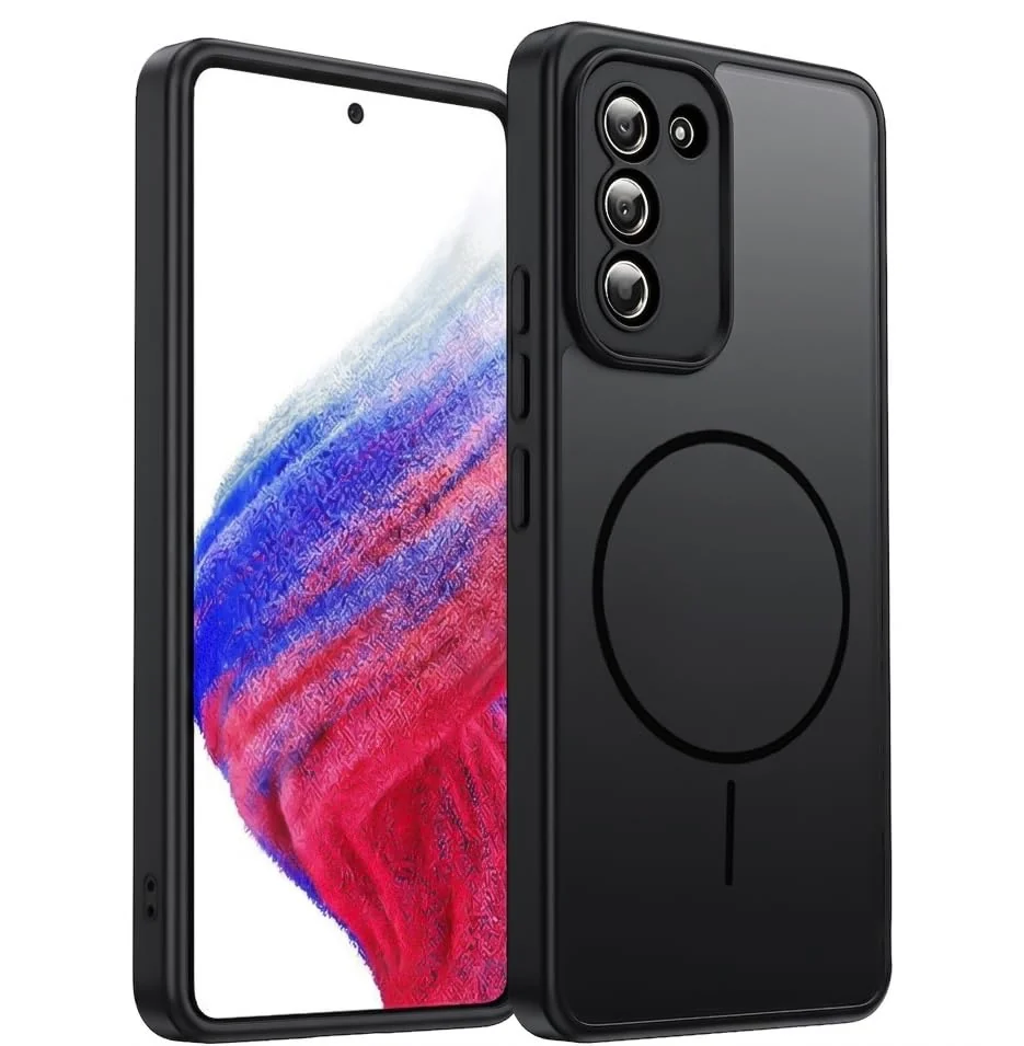DL3 Mobilak Case For Xiaomi Redmi 10 4G/Redmi 10 2022 Translucent Matte PC Back & Soft TPU Edge, [Not Compatible with MagSafe] Anti-Scratch Shockproof Cover with Full Camera Protection - Black