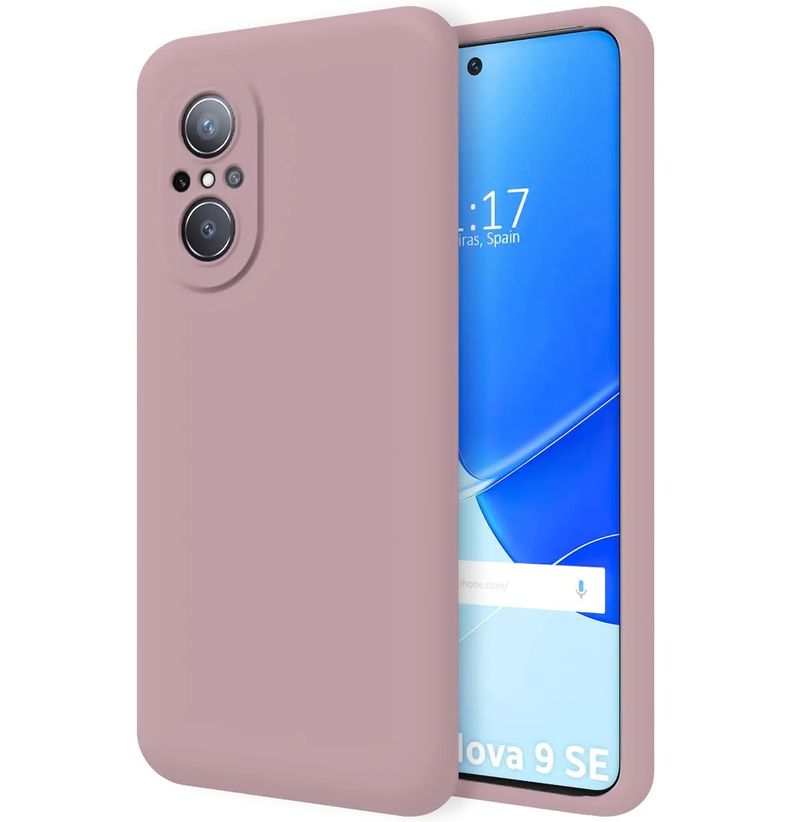 Dl3 Mobilak Huawei nova 9 SE Case,Soft Flexible Silicone Gel Rubber Bumper Cover,Slim Fit Full Body Shockproof Protective Phone Case (Light Purple)