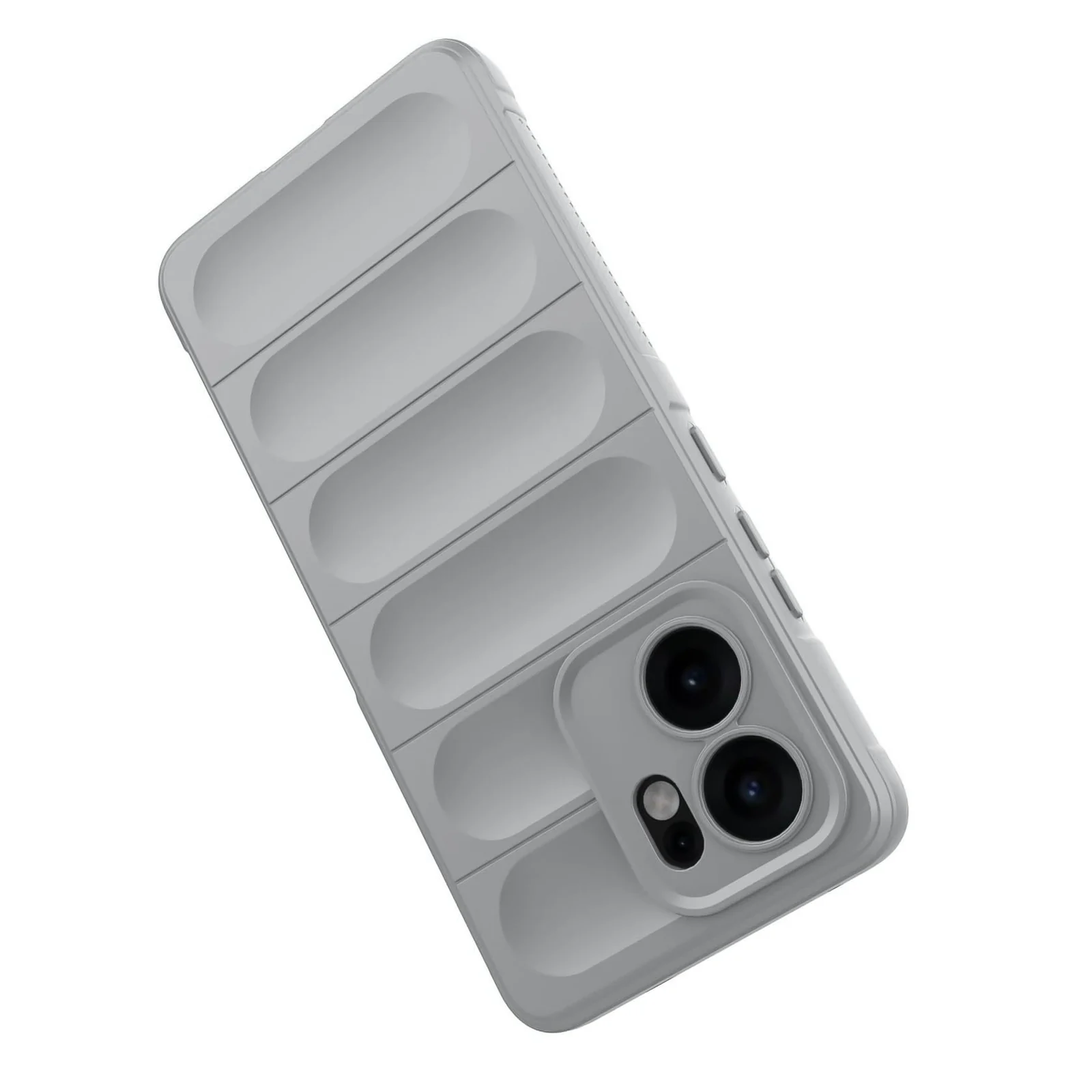 DL3 Mobilak Flexible Silicone and TPU Protective Case with Camera Protection for OPPO Reno 13F - Gray