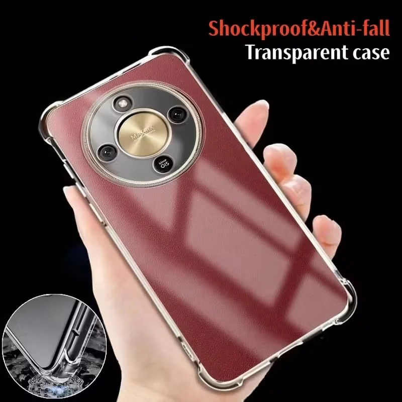 DL3 Mobilak Clear TPU Protective Case for Honor X9D 5G with Camera Protection and Shockproof Design - Clear