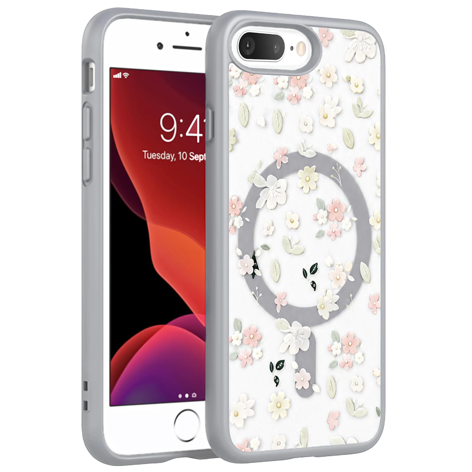 iPhone 7 Plus / iPhone 8 Plus — DL3 MOBILAK Clear Three-Layer Protective Phone Case for Apple iPhone 7 Plus and iPhone 8 Plus