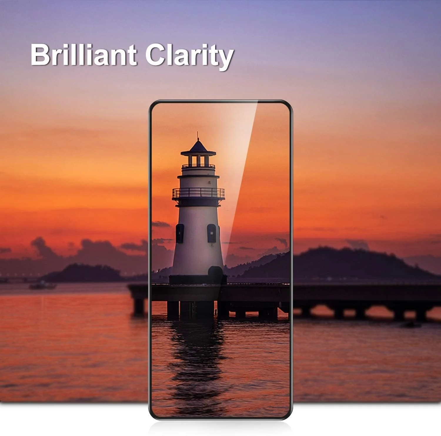 DL3 Mobilak Screen Protector for Samsung Galaxy S21 Plus, Tempered Glass Screen Saver Premium HD Protective, Scratch Resistant, NO-Bubble, 9H Hardness, Full Coverage Film - Clear