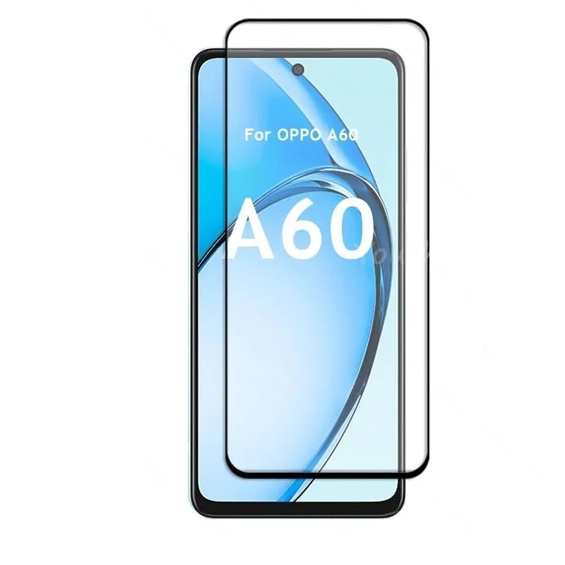 DL3 Mobilak 5D Full Glass Screen Protector For OPPO A60 Black Frame - Clear