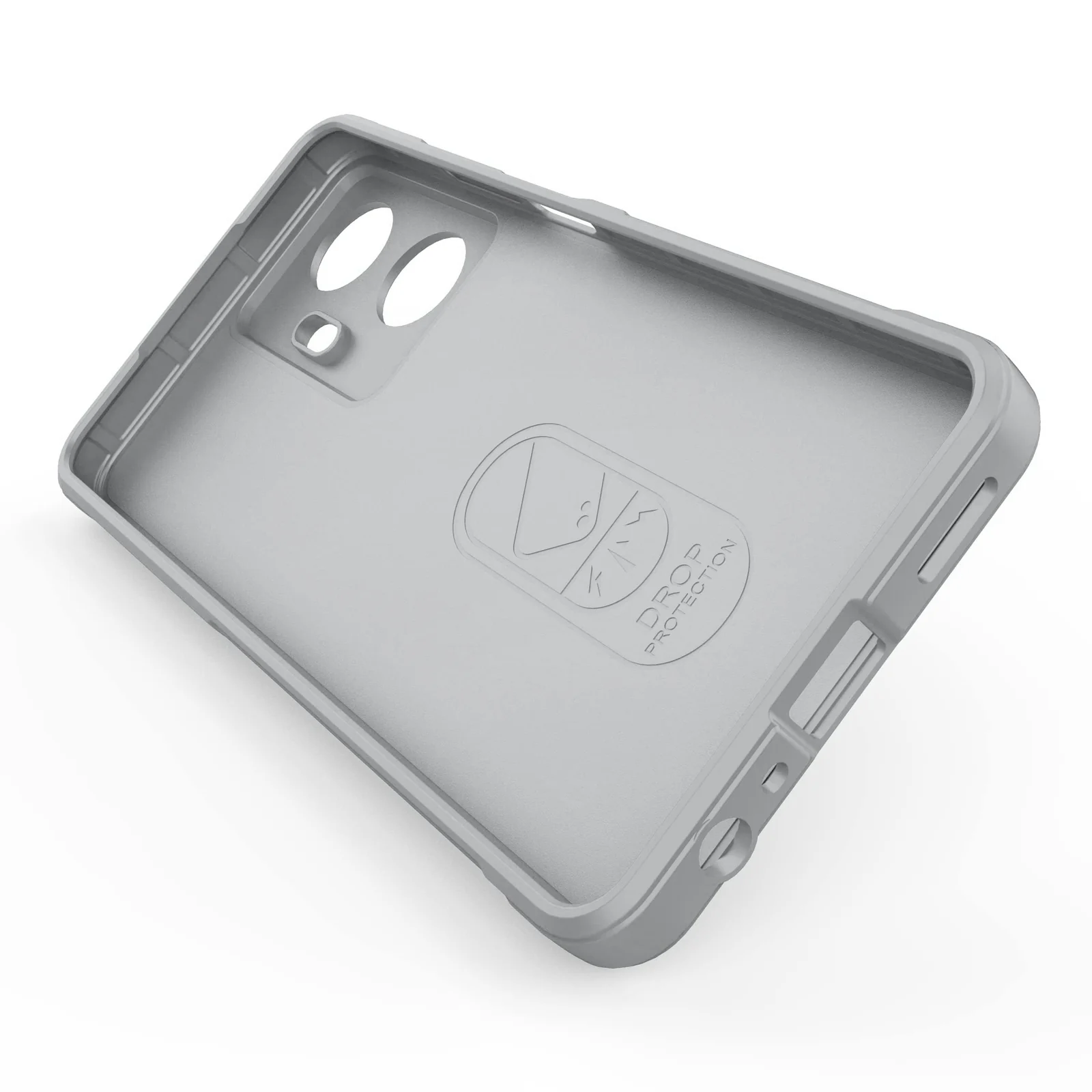 DL3 Mobilak Flexible Silicone and TPU Protective Case with Camera Protection for realme C55 / Narzo N55 - Gray
